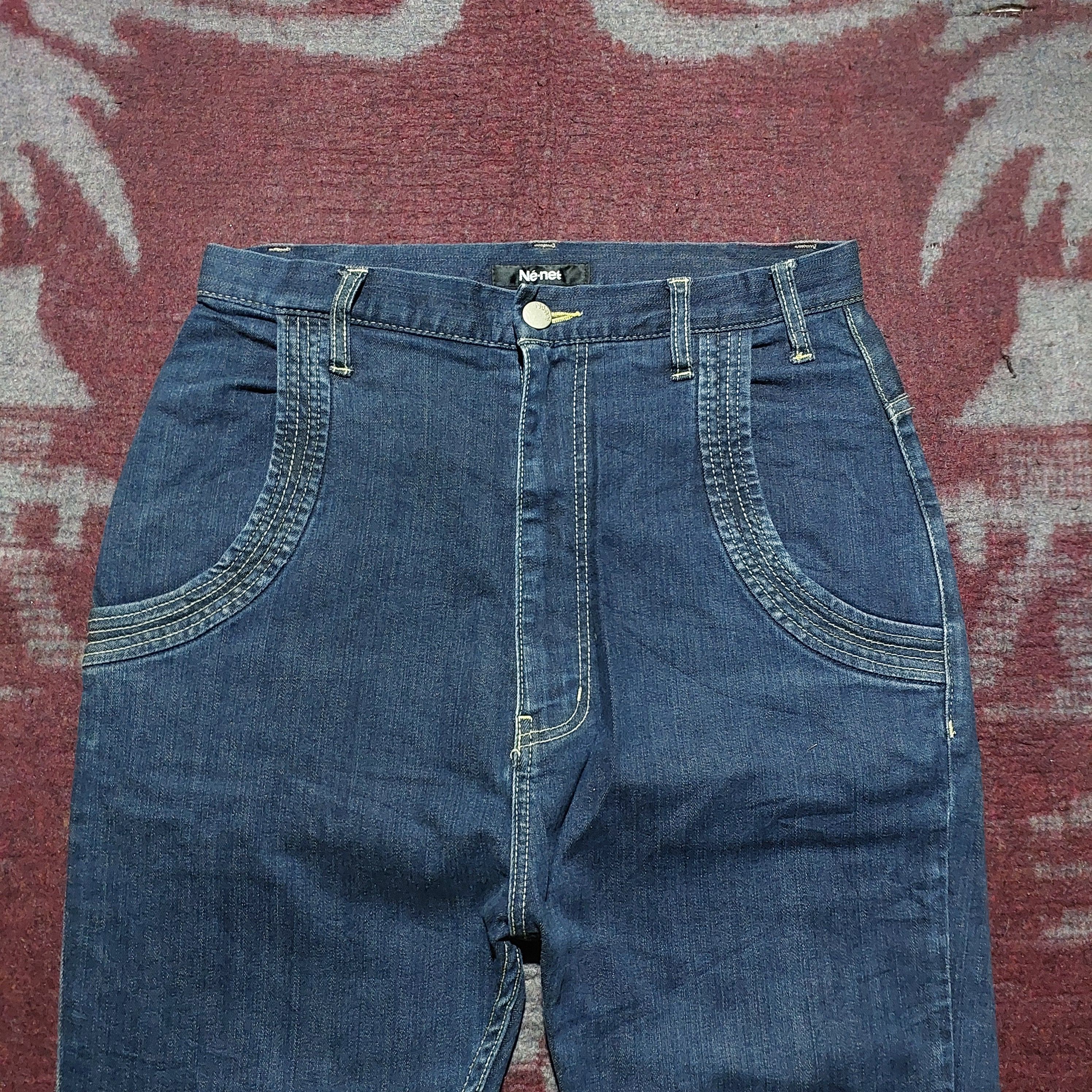 Issey Miyake Ne-Net issey miyake drop crotch pocket skinny denim pants Size US 29 - 6 Thumbnail