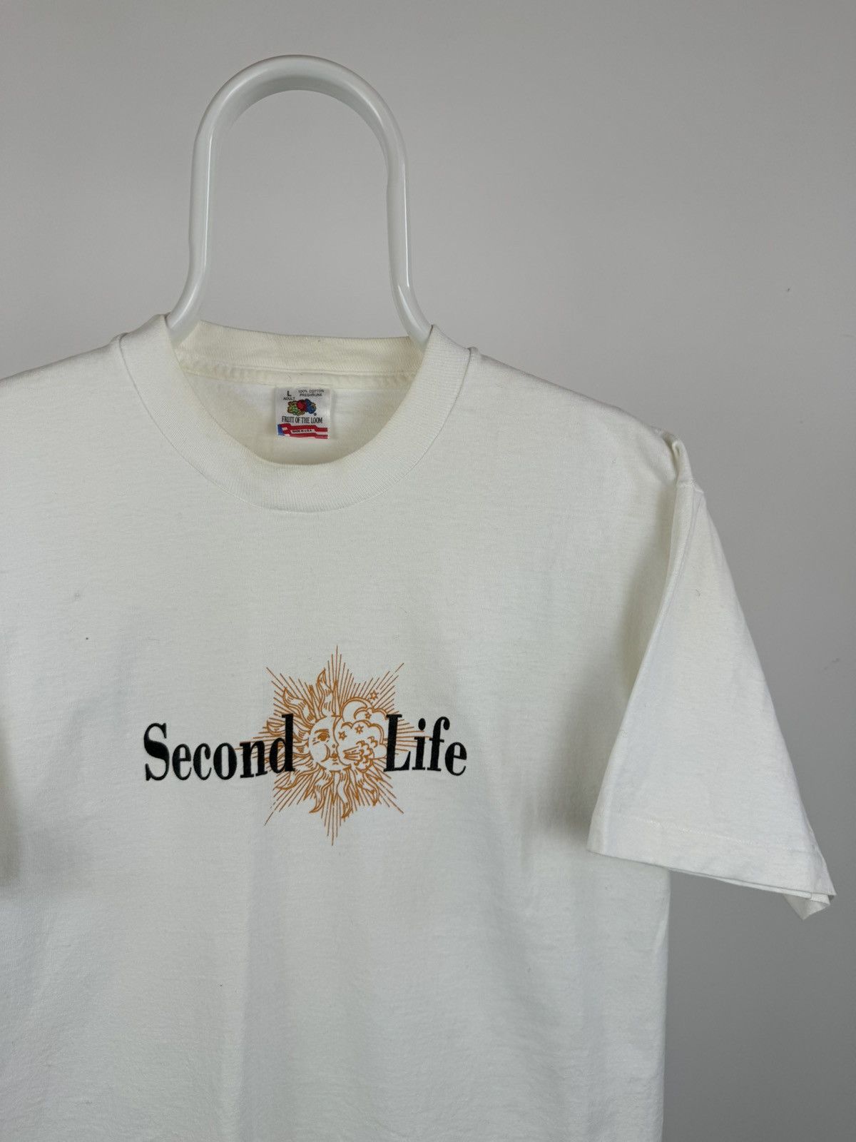 Vintage Vintage Fruit Of The Loom Second Life Made In USA Tee Size US L / EU 52-54 / 3 - 2 Thumbnail