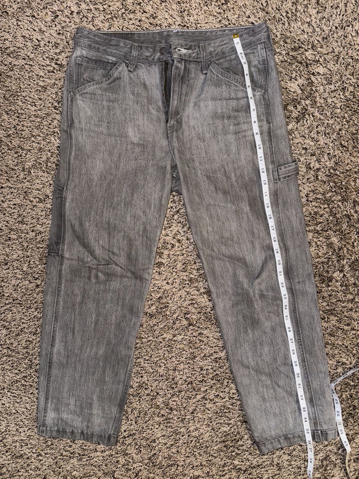 Levi's Levis Grey Carpenter Pants Size US 31 - 1 Thumbnail