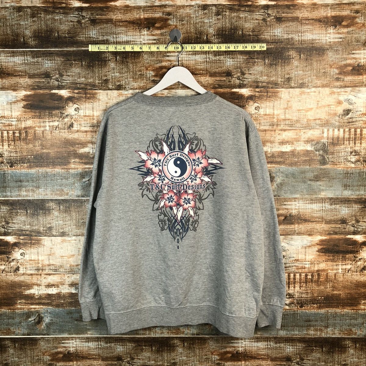 Vintage T&C Surf Designers Grey vintage Sweatshirt #A1273 Size US L / EU 52-54 / 3 - 1 Thumbnail