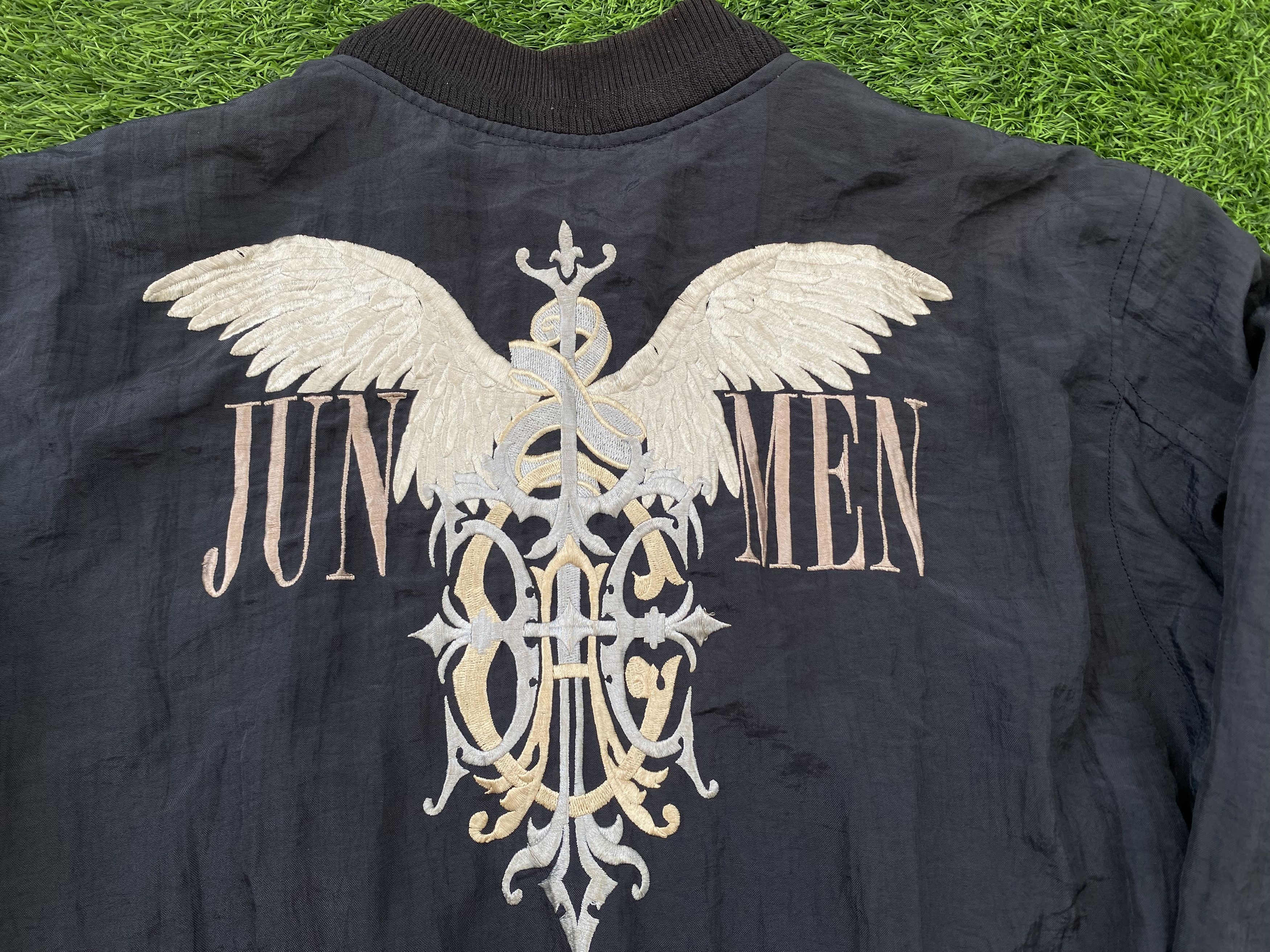 Japanese Brand Vintage Jun Men Bomber Reversible Embordiery Jacket Size US L / EU 52-54 / 3 - 3 Thumbnail