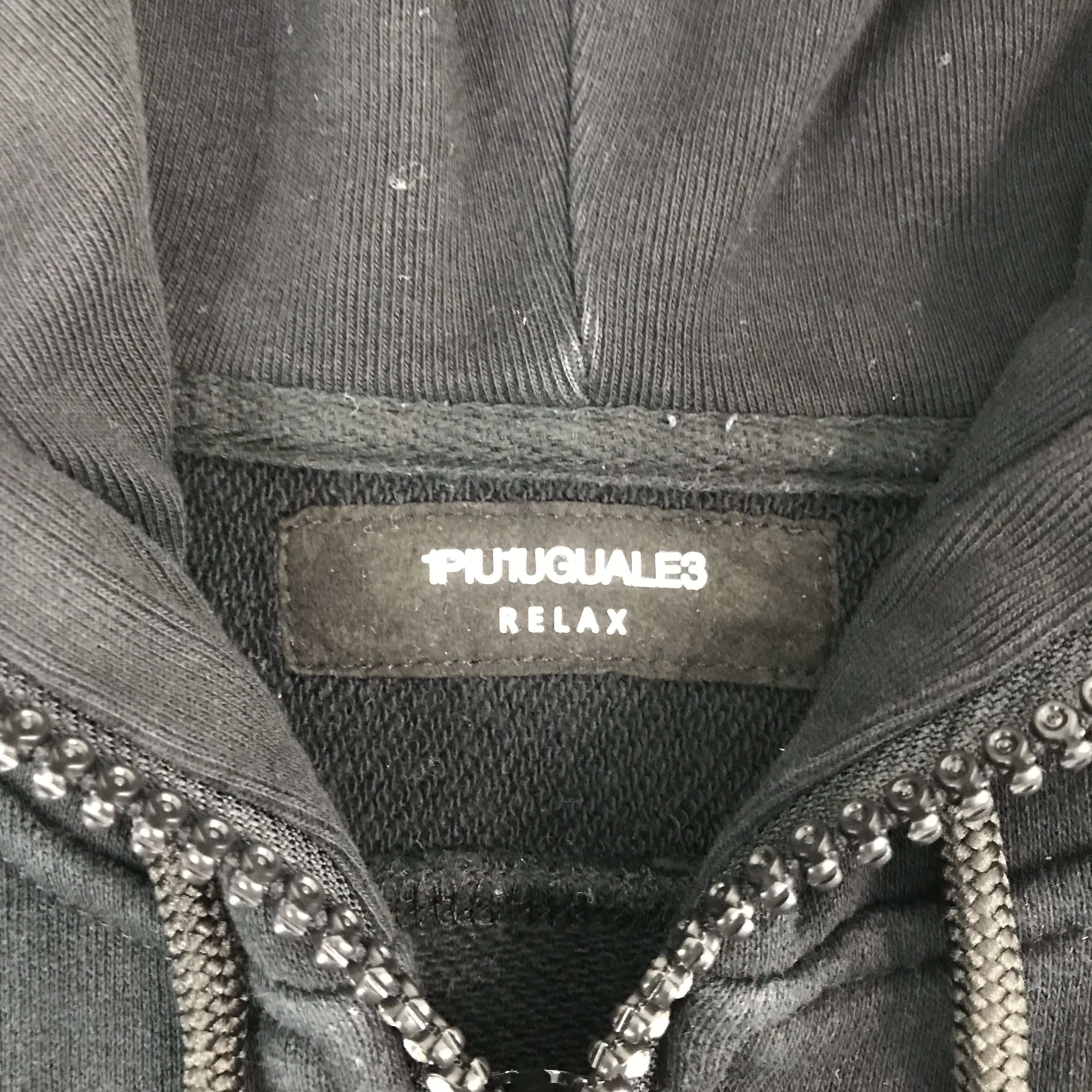 Japanese Brand Vintage 1piu1uguale3 Black punk style hoodie Jacket Size US L / EU 52-54 / 3 - 9 Thumbnail