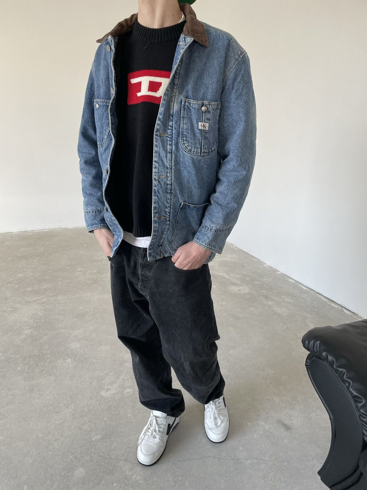 Calvin Klein × Vintage Vintage Calvin Klein denim jacket jeans coach Size US L / EU 52-54 / 3 - 1 Thumbnail