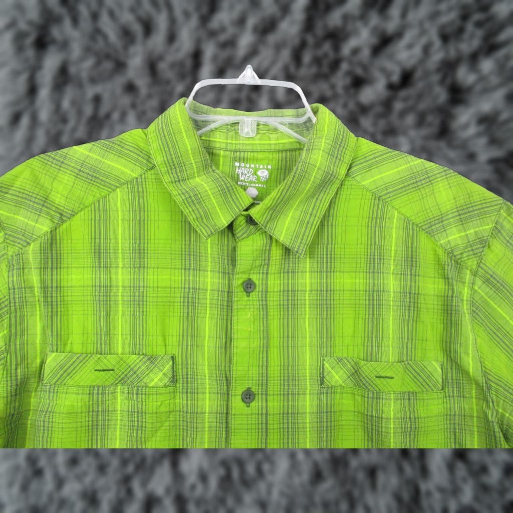 Mountain Hardwear Mountain Hardwear Shirt Large Men's Vented Button Up Fishing Green Plaid Size US L / EU 52-54 / 3 - 1 Thumbnail