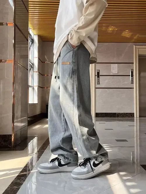 Japanese Brand Vintage straight leg pants loose fitting jeans Size US 32 / EU 48 - 4 Thumbnail