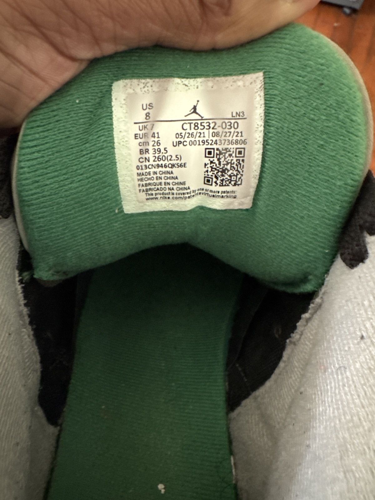 Jordan Brand Jordan 3 pine green Size US 8 / EU 41 - 6 Thumbnail