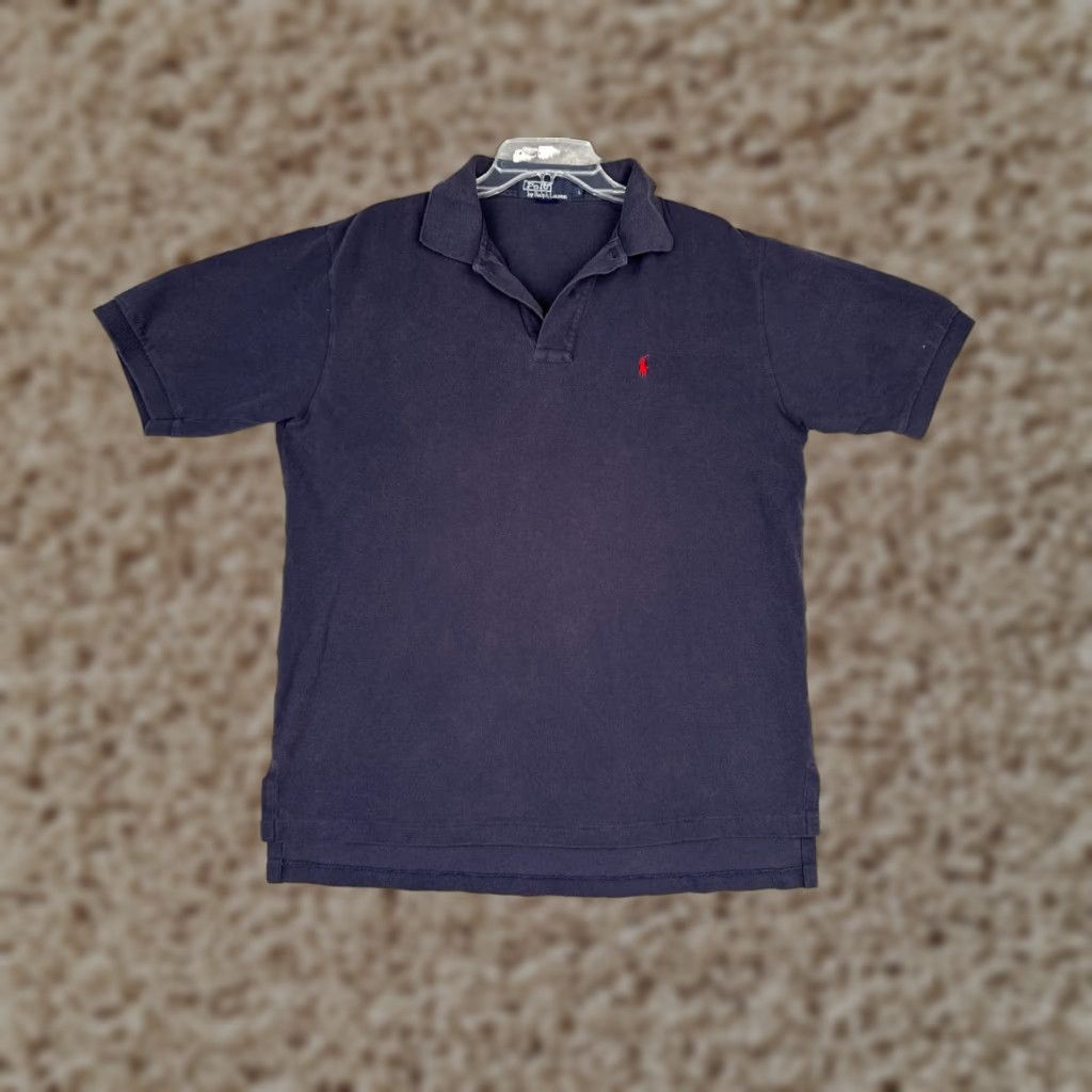 Ralph Lauren VINTAGE Ralph Lauren Polo Shirt Adult Large Blue 100% Cotton Short Sleeve Golf Golfer Embroidered Logo Mens Modern American Sports Polo Shirt Size US L / EU 52-54 / 3 - 1 Thumbnail