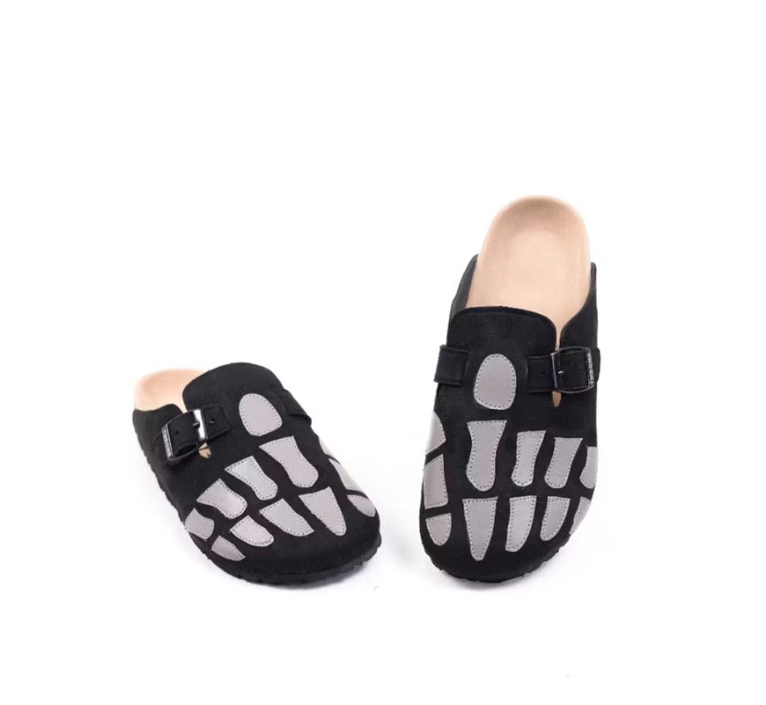 Japanese Brand Skull white bones harajuku Japanese style sandal Size US 9 / EU 42 - 2 Thumbnail