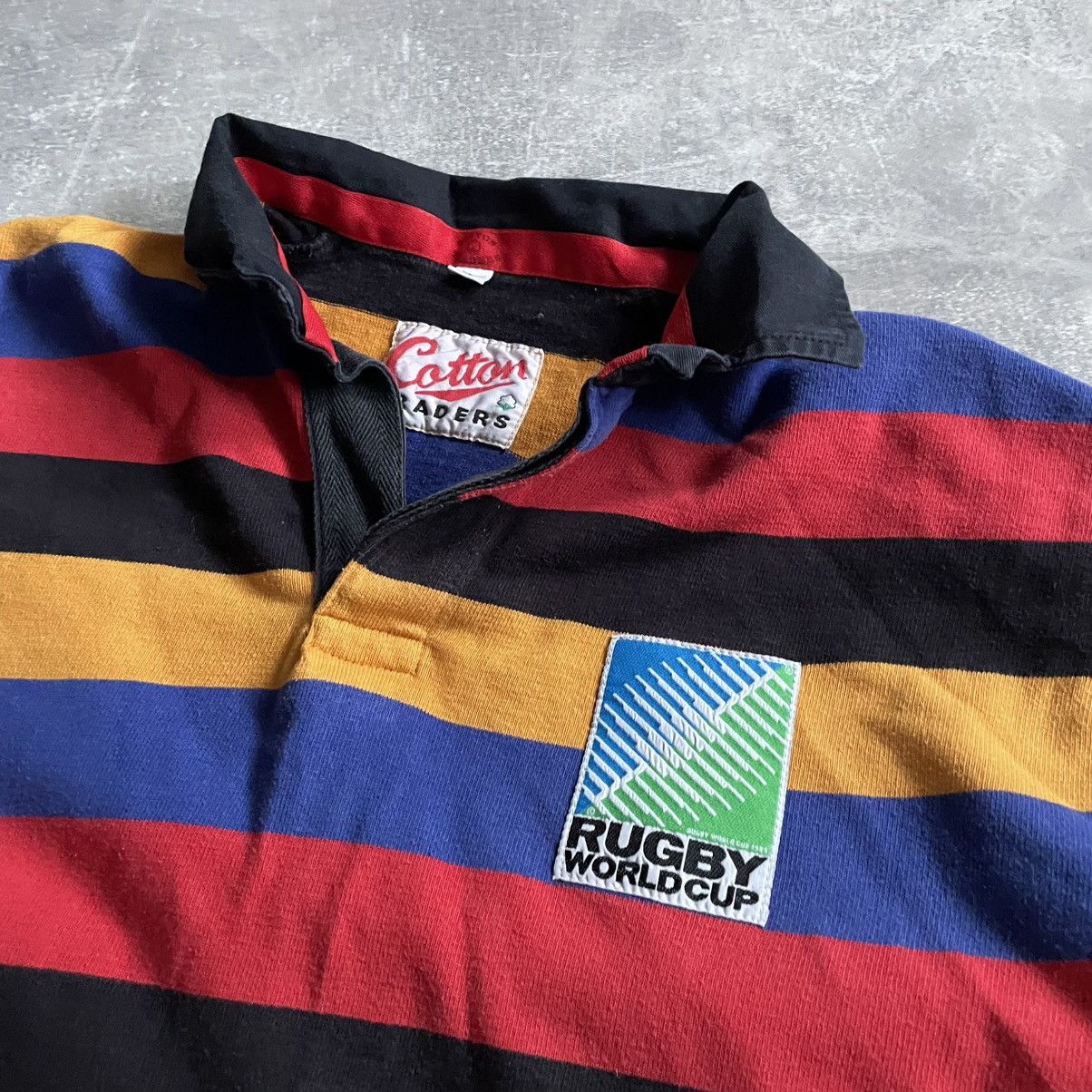 Pro Player Vintage Rugby World Cup Shirt 1989 Cotton Traders Long jerse Size US L / EU 52-54 / 3 - 3 Thumbnail