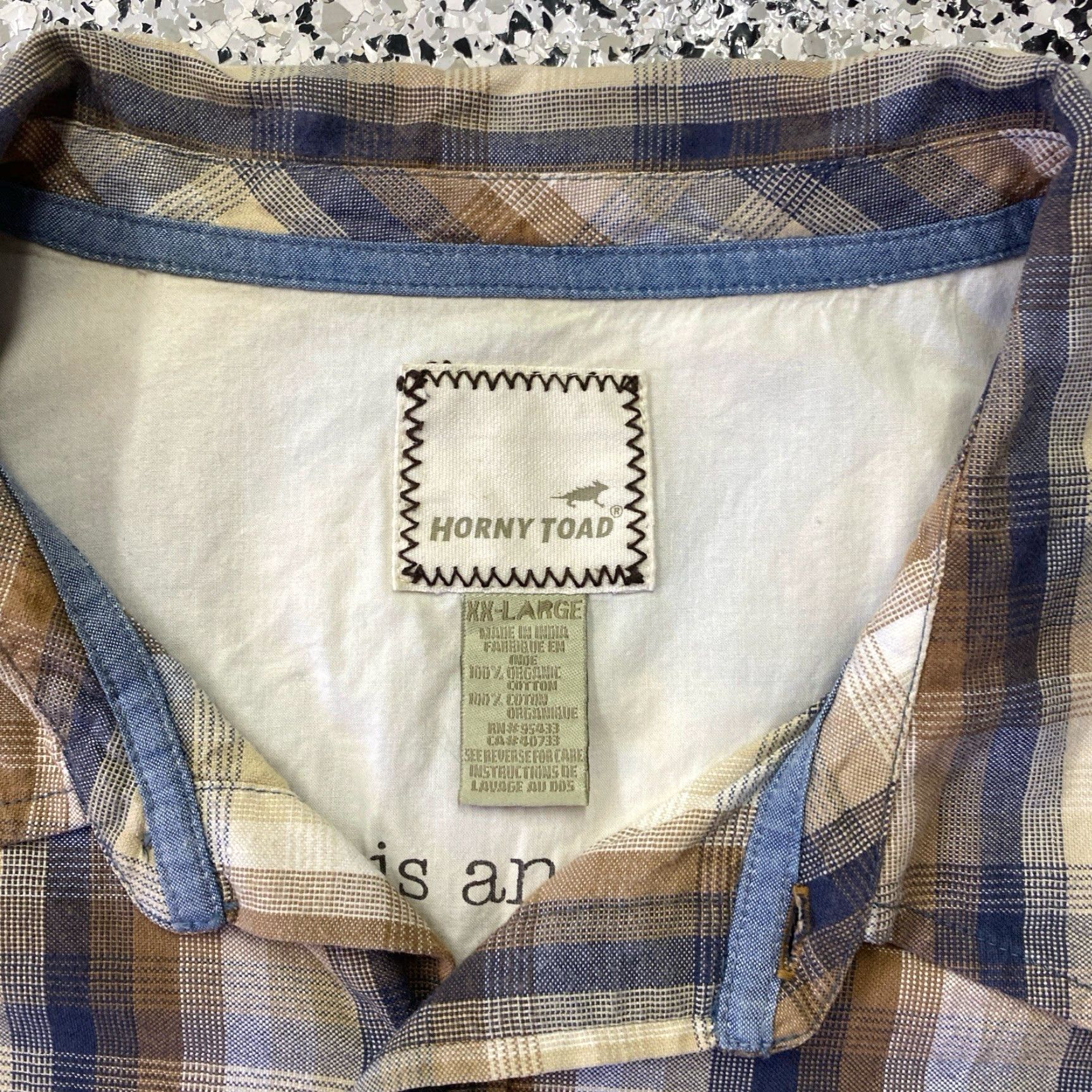 Vintage Horny Toad Button-Down Long Sleeve Men's Shirt 2XL Brown Plaid Cotton Button-Up Collared Casual Vintage No (adjust?) Size US XXL / EU 58 / 5 - 2 Thumbnail