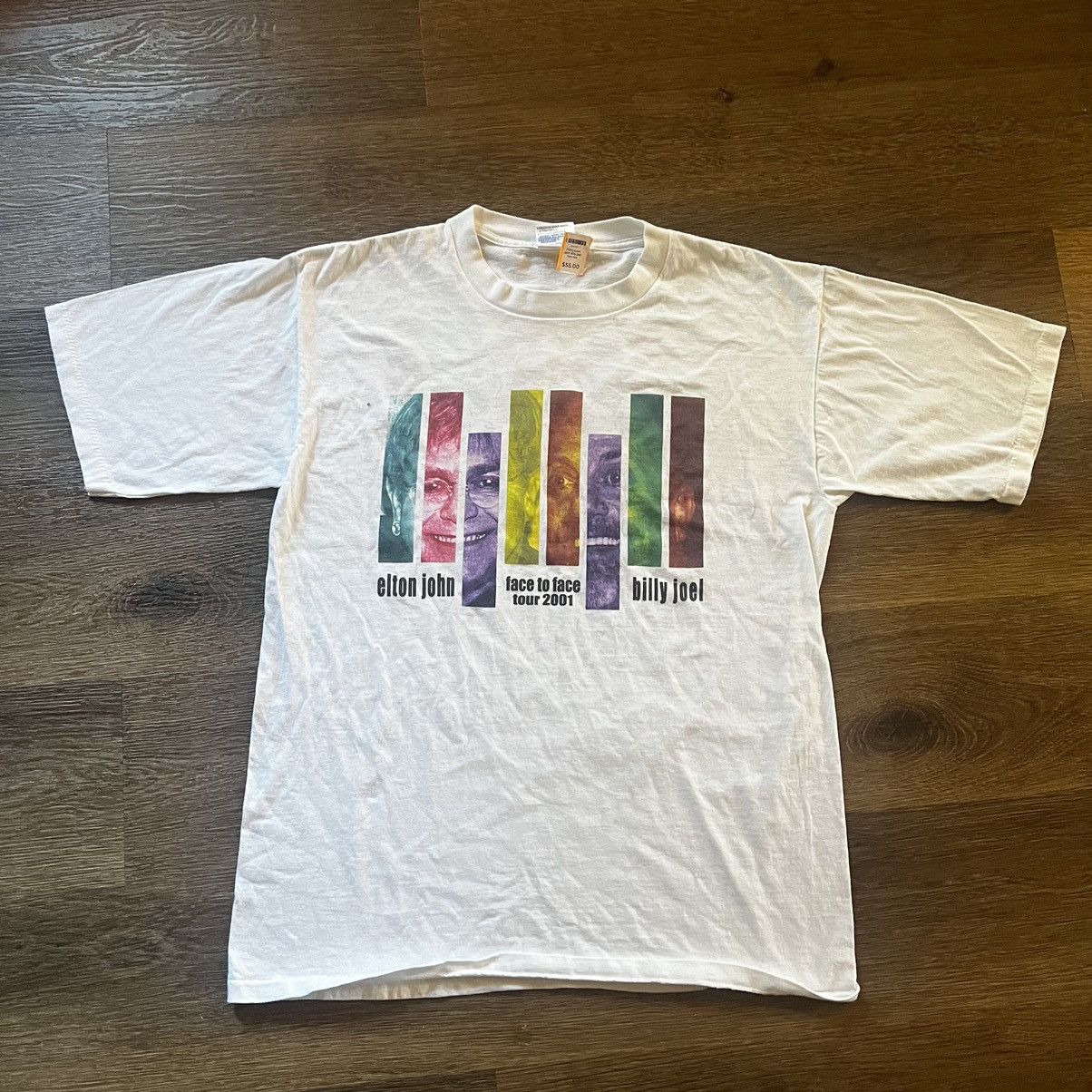 Band Tees × Vintage 2001 Elton John Billy Joel Tour Tee Size US L / EU 52-54 / 3 - 1 Thumbnail