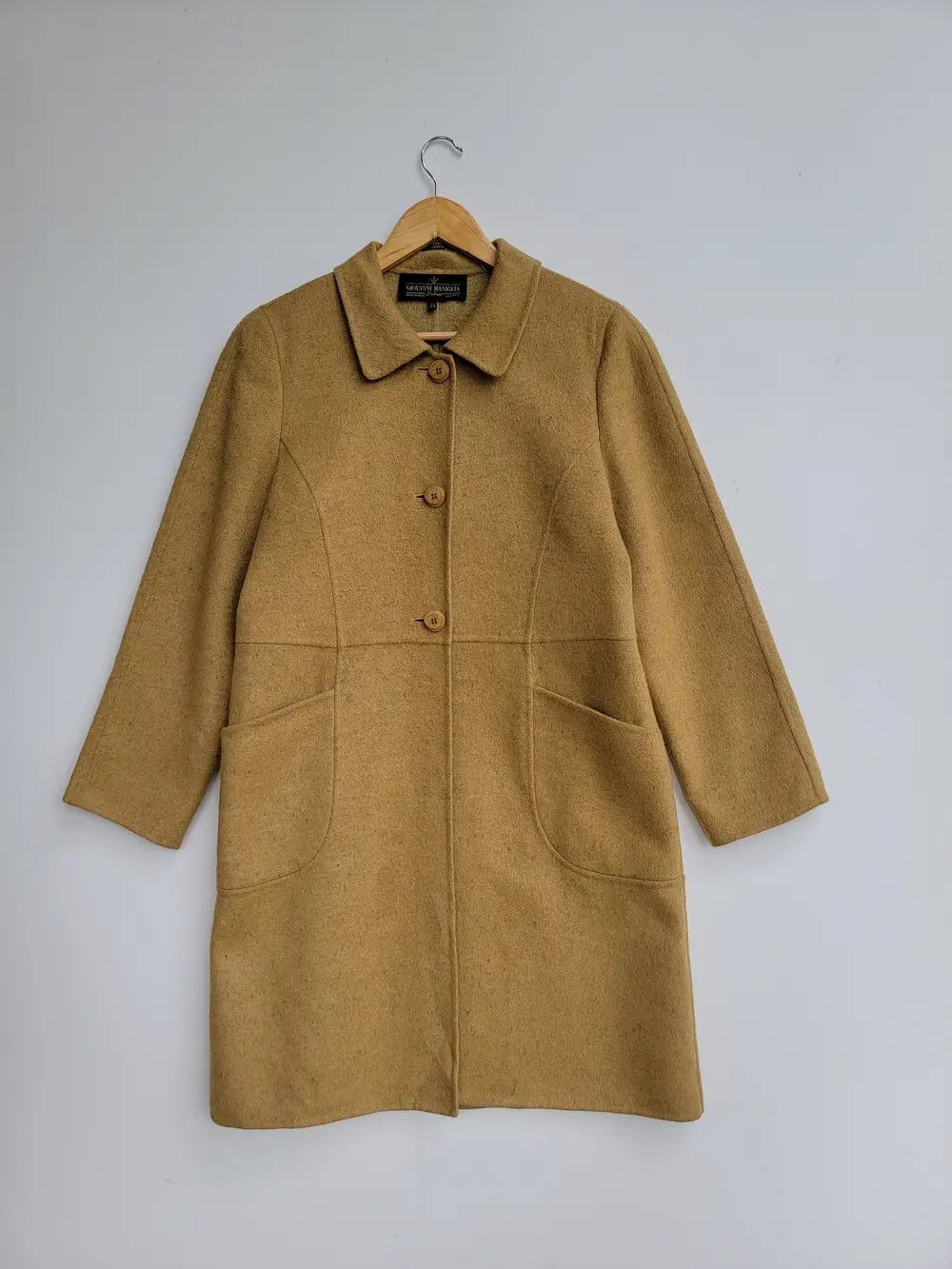 Other Giovanni Maniglia Wool Long Jacket Size L / US 10 / IT 46 - 2 Thumbnail