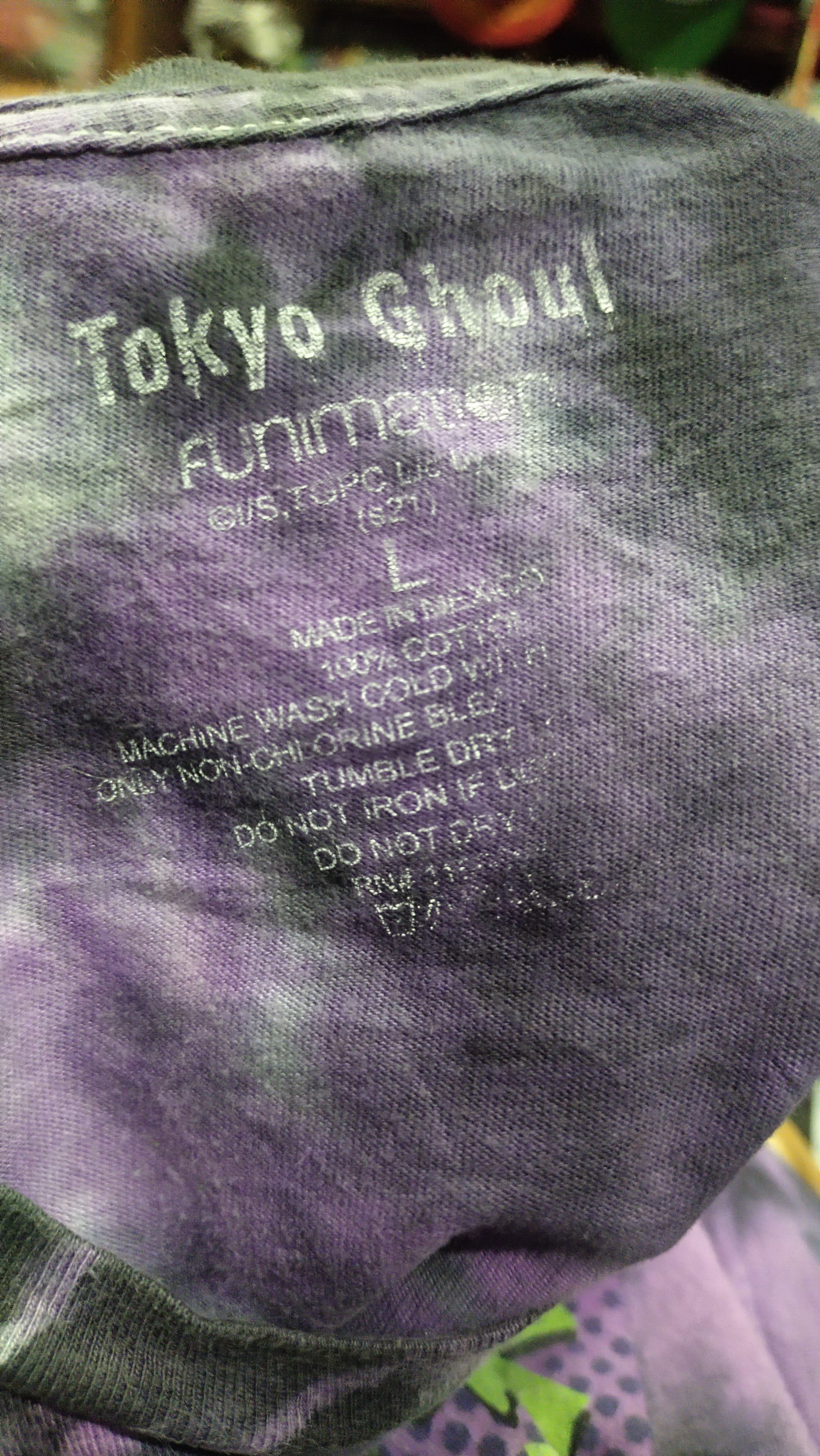 Anime Tokyo Ghoul Tye Die Anime Tshirts Size US L / EU 52-54 / 3 - 4 Thumbnail