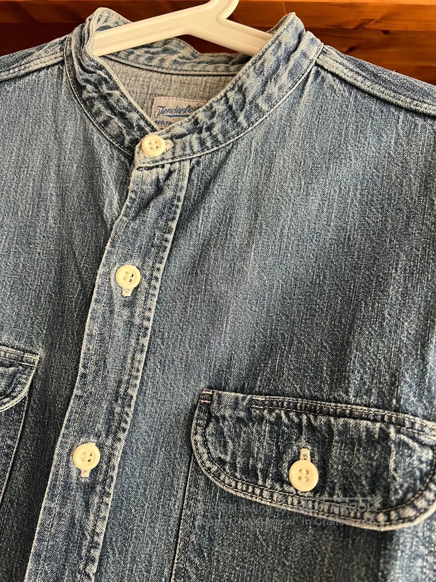 Tenderloin Tenderloin Denim Work Shirt Stand Collar. Size US M / EU 48-50 / 2 - 6 Thumbnail