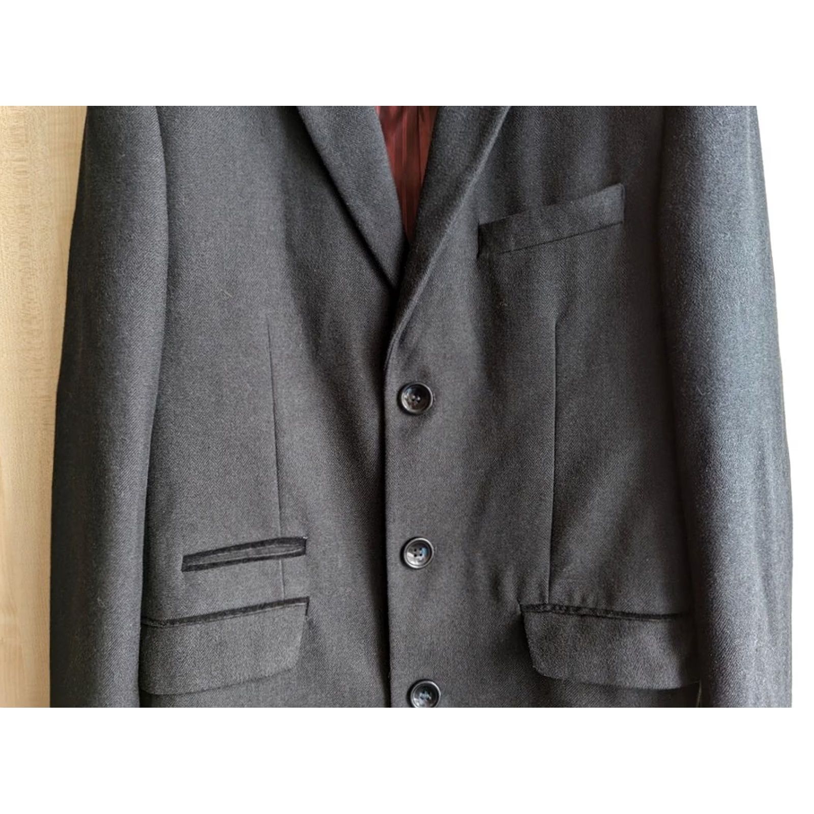 Vintage Marc Darcy “Messi” Longline Blazer Jacket Black Mens 38R Formal Smart Blazer Jacket Mens Black 38R London Style Tuxedo Mens Size 38R - 4 Thumbnail