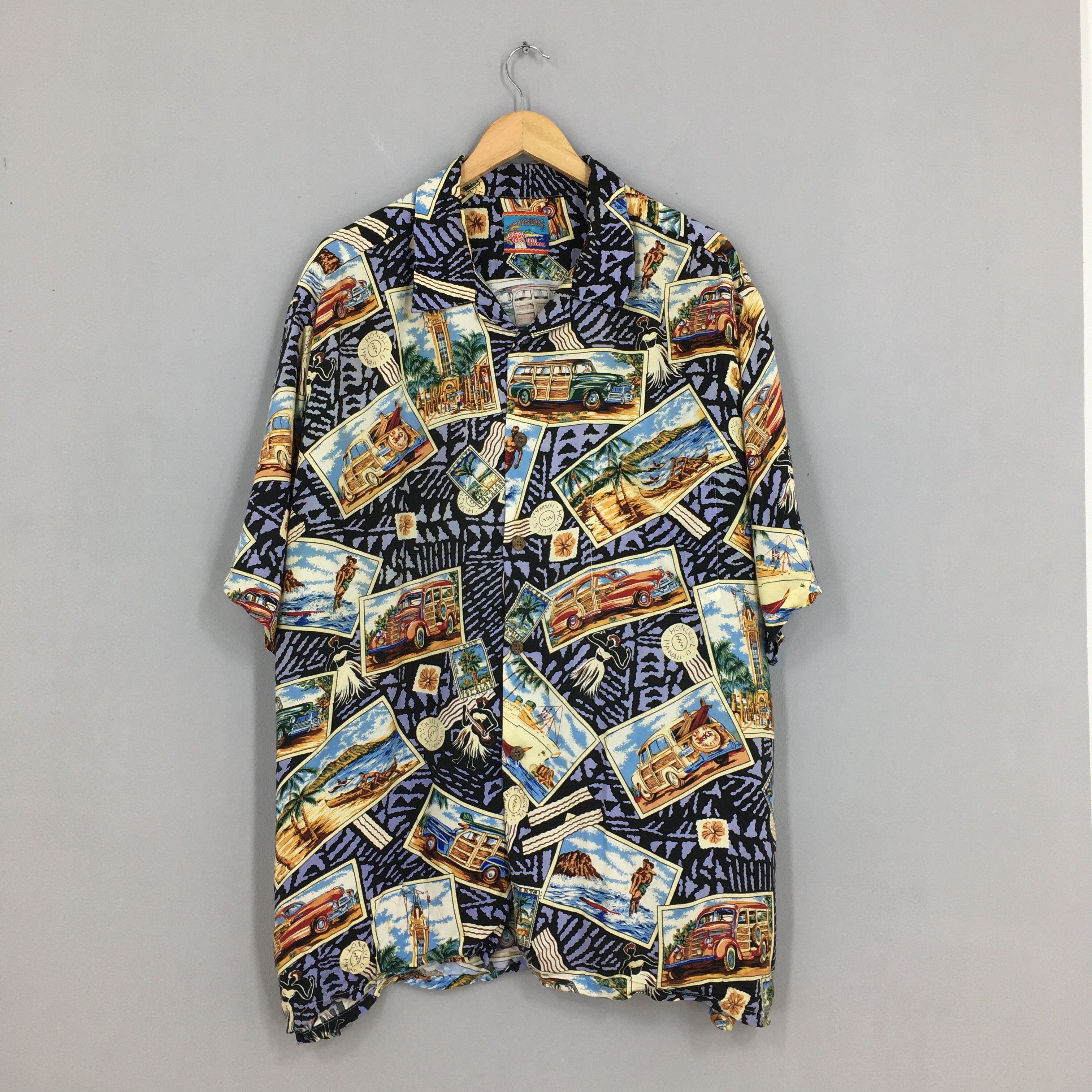 Reyn Spooner Vintage 1990s Hawaii Reyn Spooner Aloha Rayon Shirt 