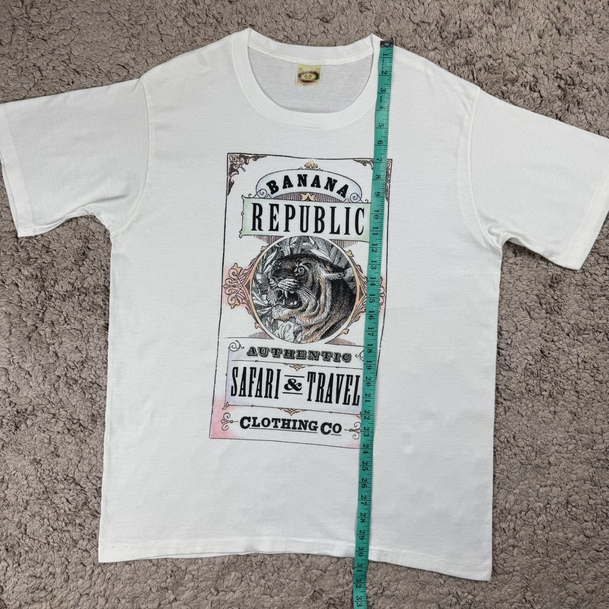Banana Republic Vintage Banana Republic Safari& Travel Tiger Graphic T-shirt Size US L / EU 52-54 / 3 - 13 Thumbnail