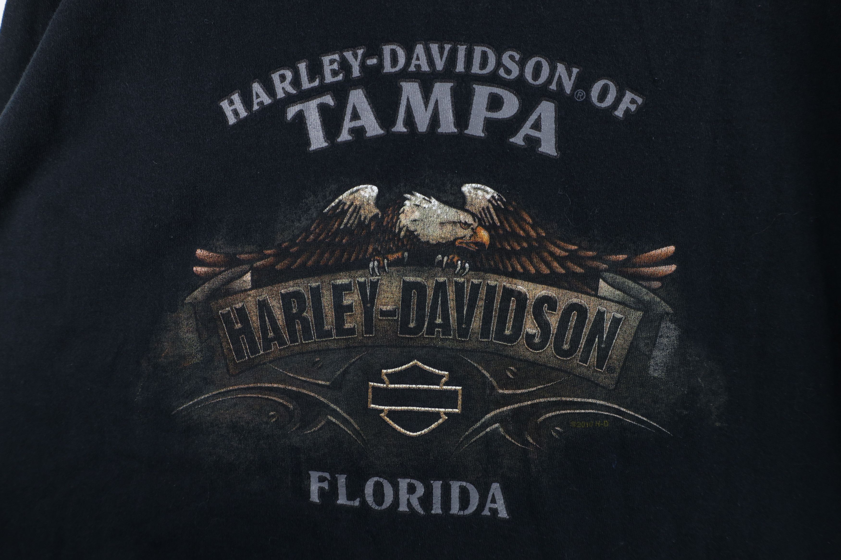 Harley Davidson Vintage Y2K Harley Davidson Spell Out Tribal Eagle T-Shirt Size US XXL / EU 58 / 5 - 11 Thumbnail