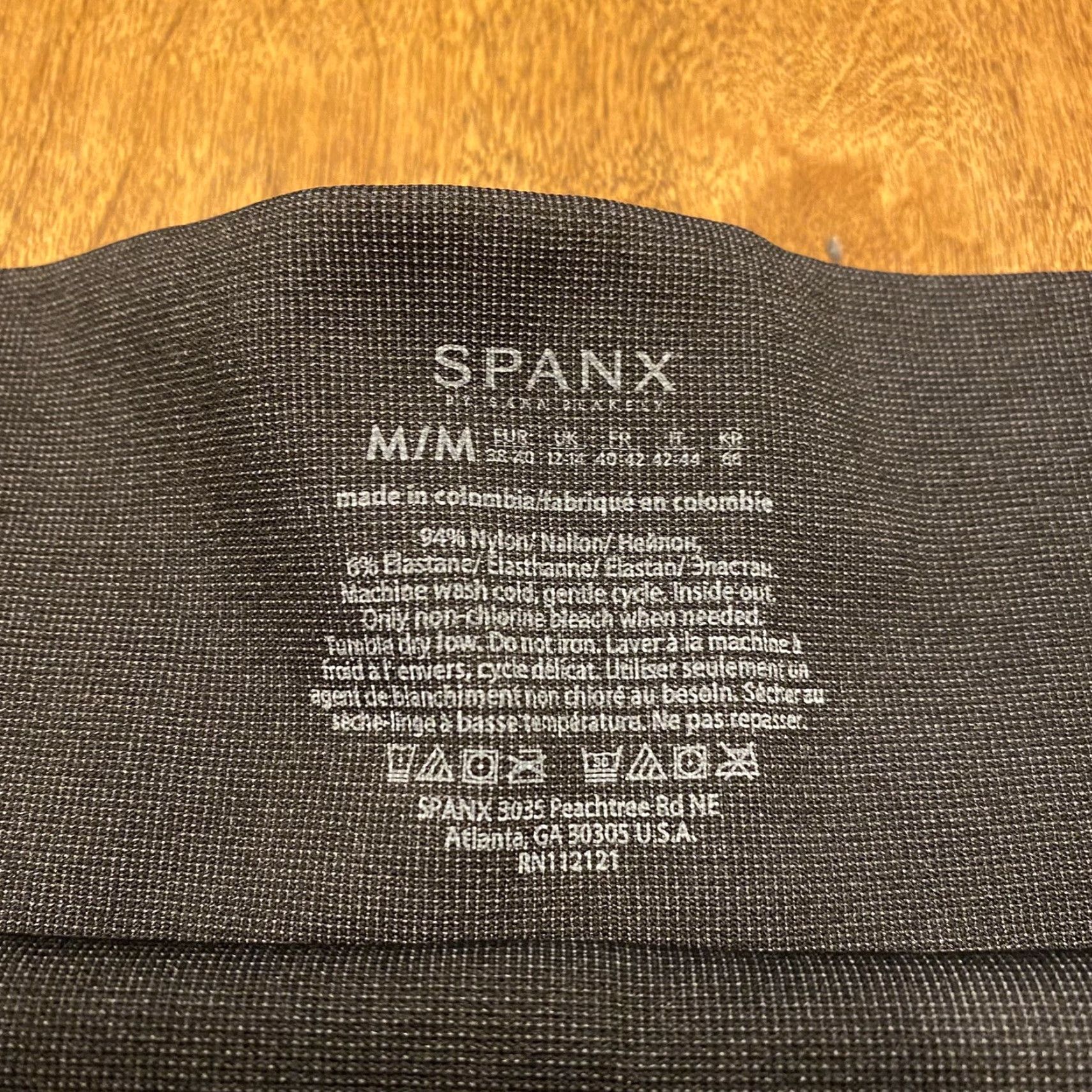Spanx Spanx Leggings Women Medium BlackGray Ruffled High Waist 25x26 Athletic Activewear Workout Size 32" / US 10 / IT 46 - 3 Thumbnail