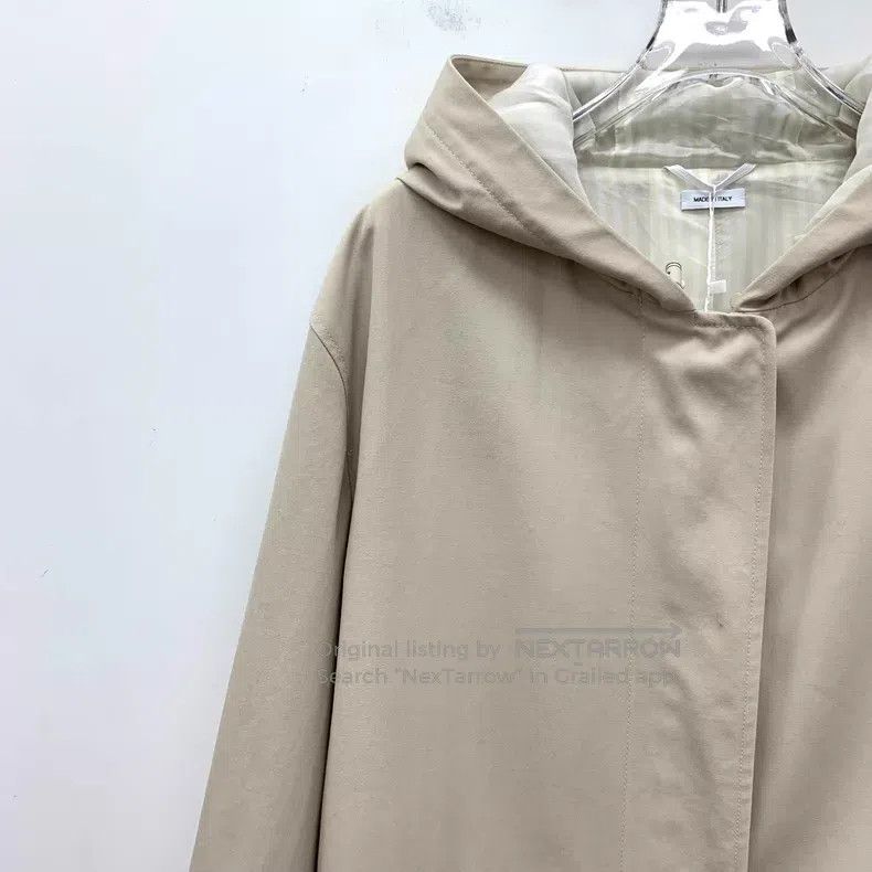 Thom Browne Thom Browne Khaki Striped Sleeve Patch Hooded Long Sleeve Size XS / US 0-2 / IT 36-38 - 3 Thumbnail