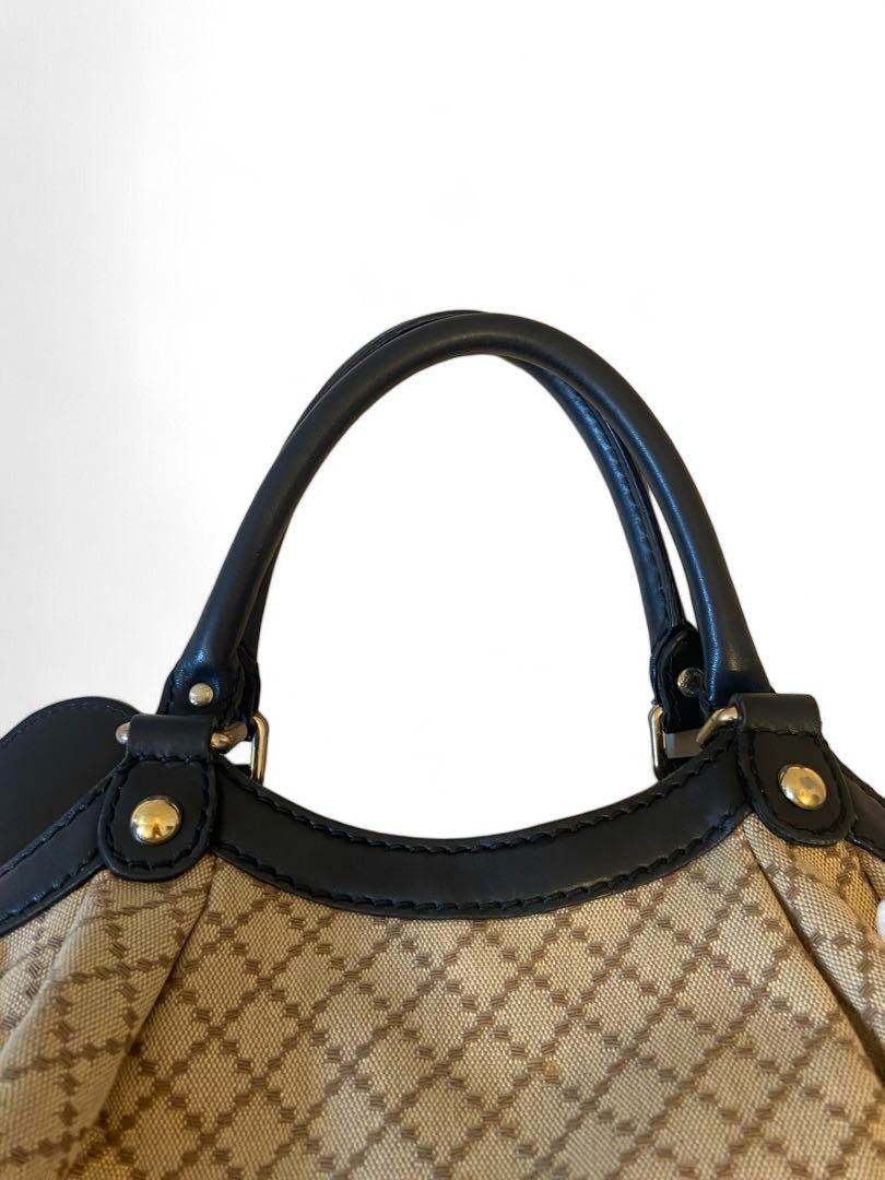 Gucci Gucci - Diamant Sukey Interlocking Monogram Beige Brown Size ONE SIZE - 10 Thumbnail