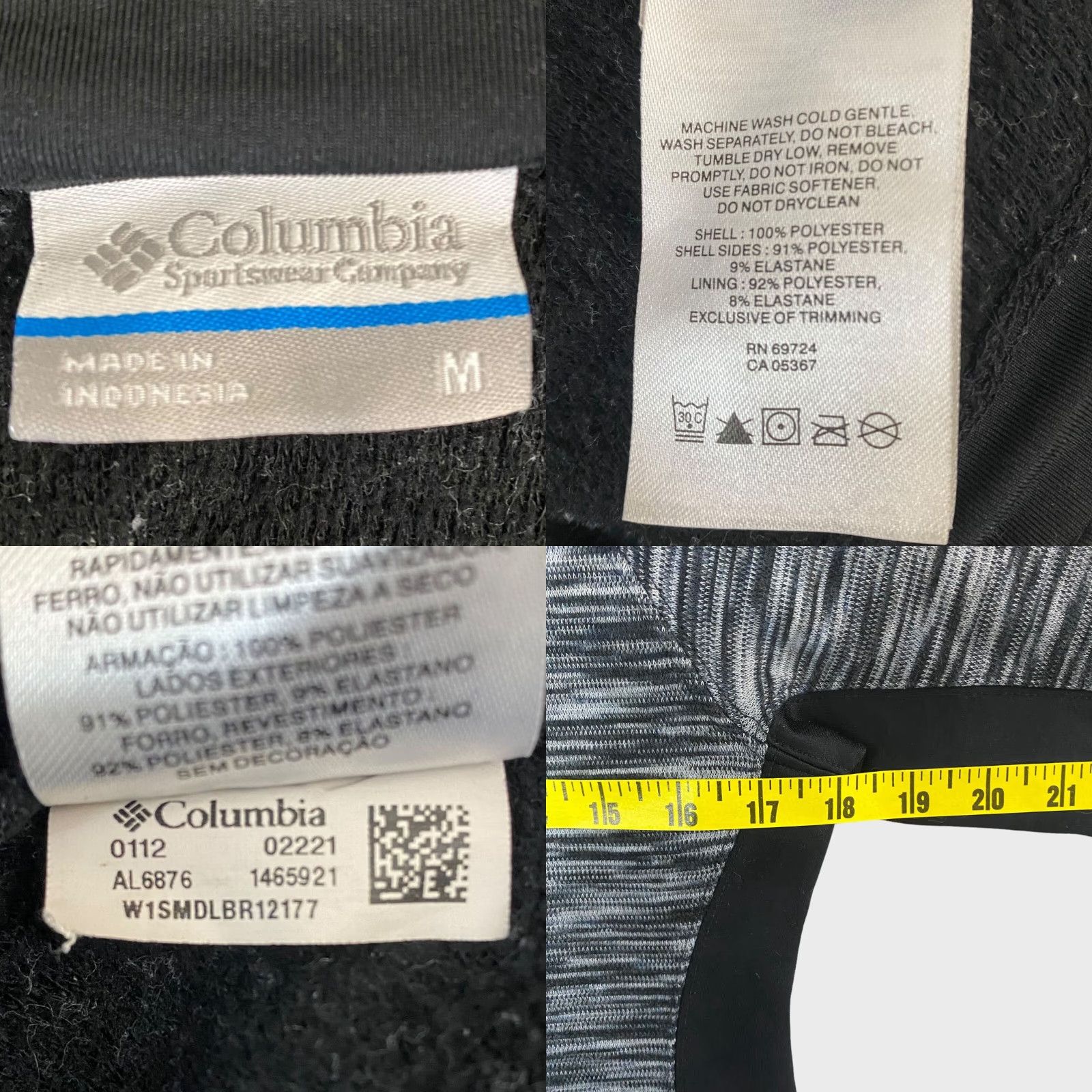 Vintage Columbia Optic Got It II 1/2 Zip Pullover Womens Medium Gray Mock Neck Pullover Activewear Casual Jacket Size M / US 6-8 / IT 42-44 - 8 Thumbnail