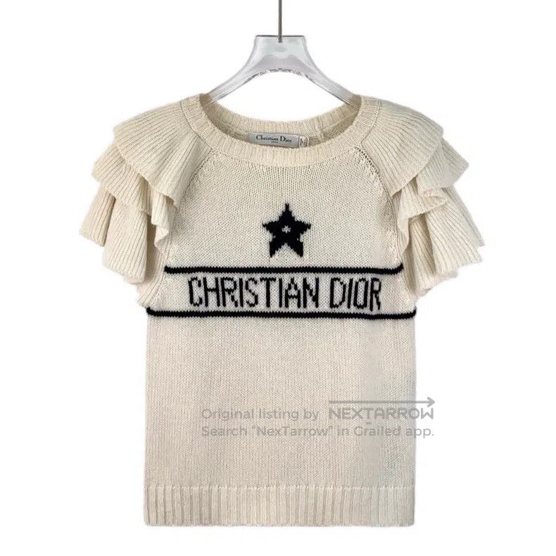 Dior Dior Beige five-pointed star letter inlaid cashmere round- Size XS / US 0-2 / IT 36-38 - 1 Thumbnail