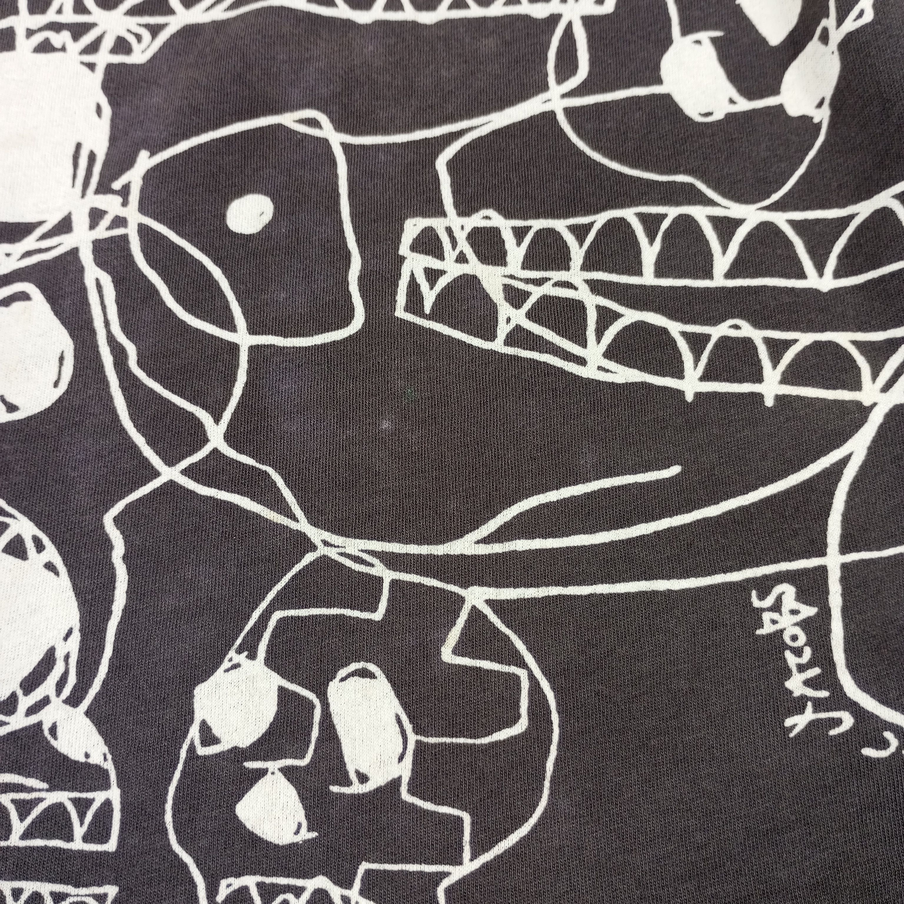 Marc by Marc Jacobs × Vintage Marc By Marc Jacobs Skulls Art Design Style Tshirt Size US M / EU 48-50 / 2 - 14 Thumbnail
