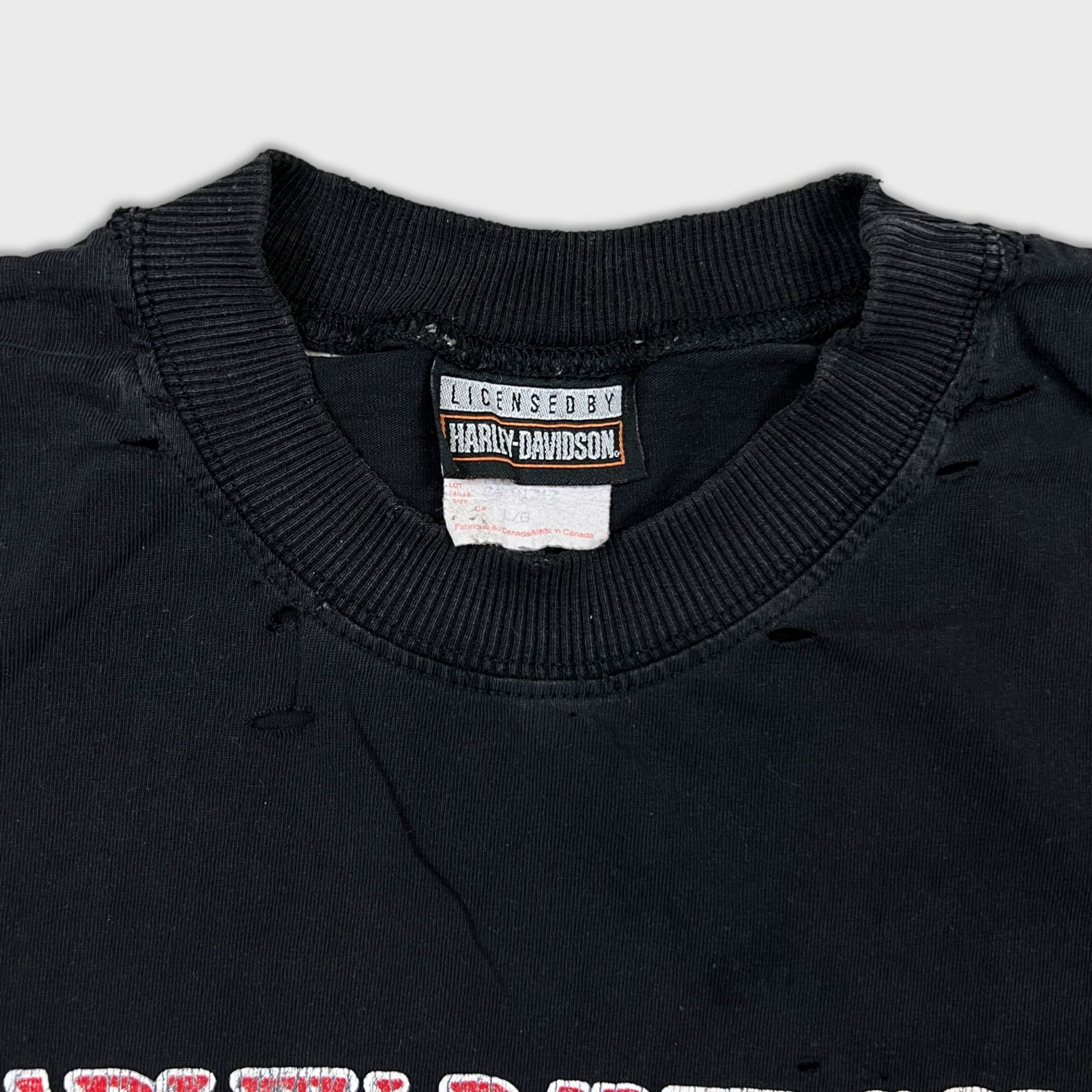Harley Davidson × Vintage VTG 90s Harley Davidson Shirt Large Run In Wild Thrashed Tee Size US L / EU 52-54 / 3 - 2 Thumbnail