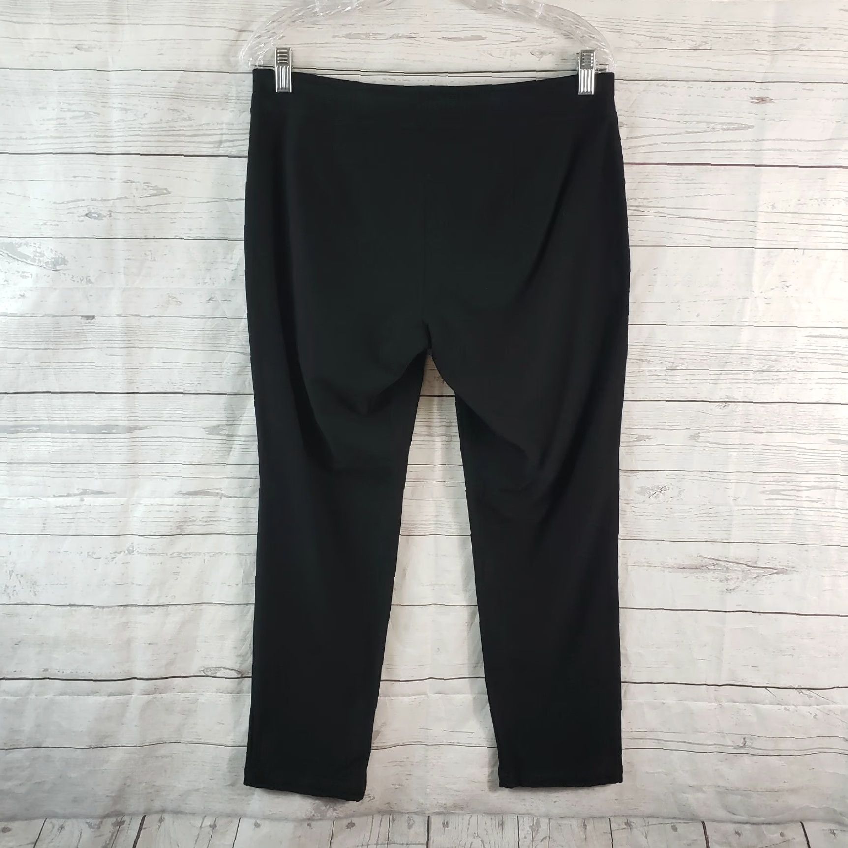 Eileen Fisher Eileen Fisher Womens Cropped Pull On Pants Sz Small Black Mid Rise Size 28" / US 6 / IT 42 - 3 Thumbnail