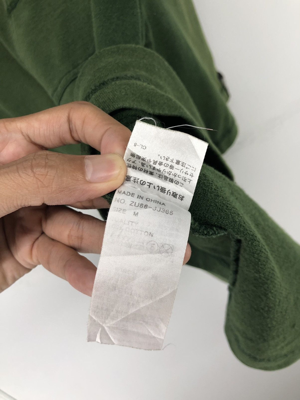 Zucca Cabane De Zucca Single Pocket Faded Green Oversize Tshirt Size US M / EU 48-50 / 2 - 15 Thumbnail