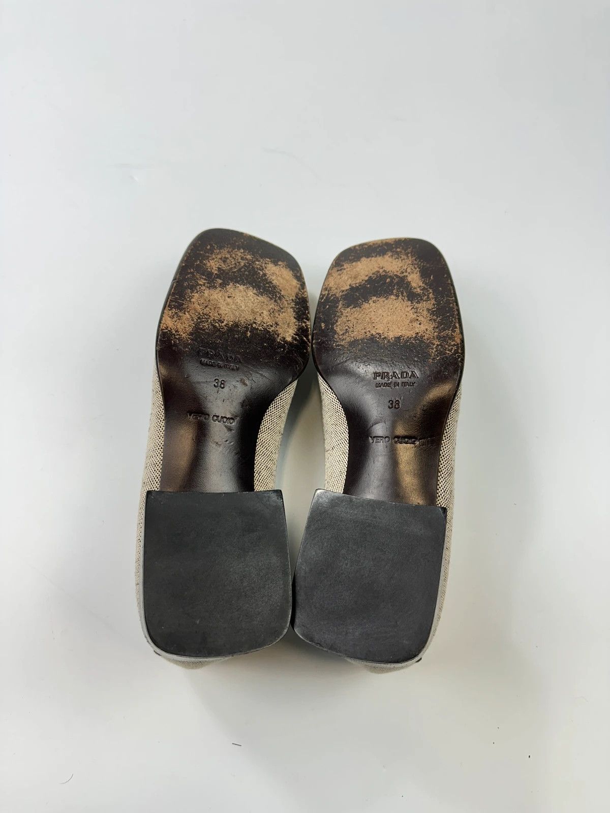 Prada Prada Milano SS1999 Linen & Leather Grey & Black Loafer Size US 9 / IT 39 - 10 Thumbnail