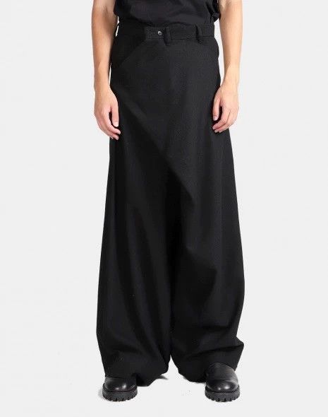 Julius Julius 7 Baggy Folded Placket Wide Leg Pants Japan M Size US 33 - 2 Thumbnail