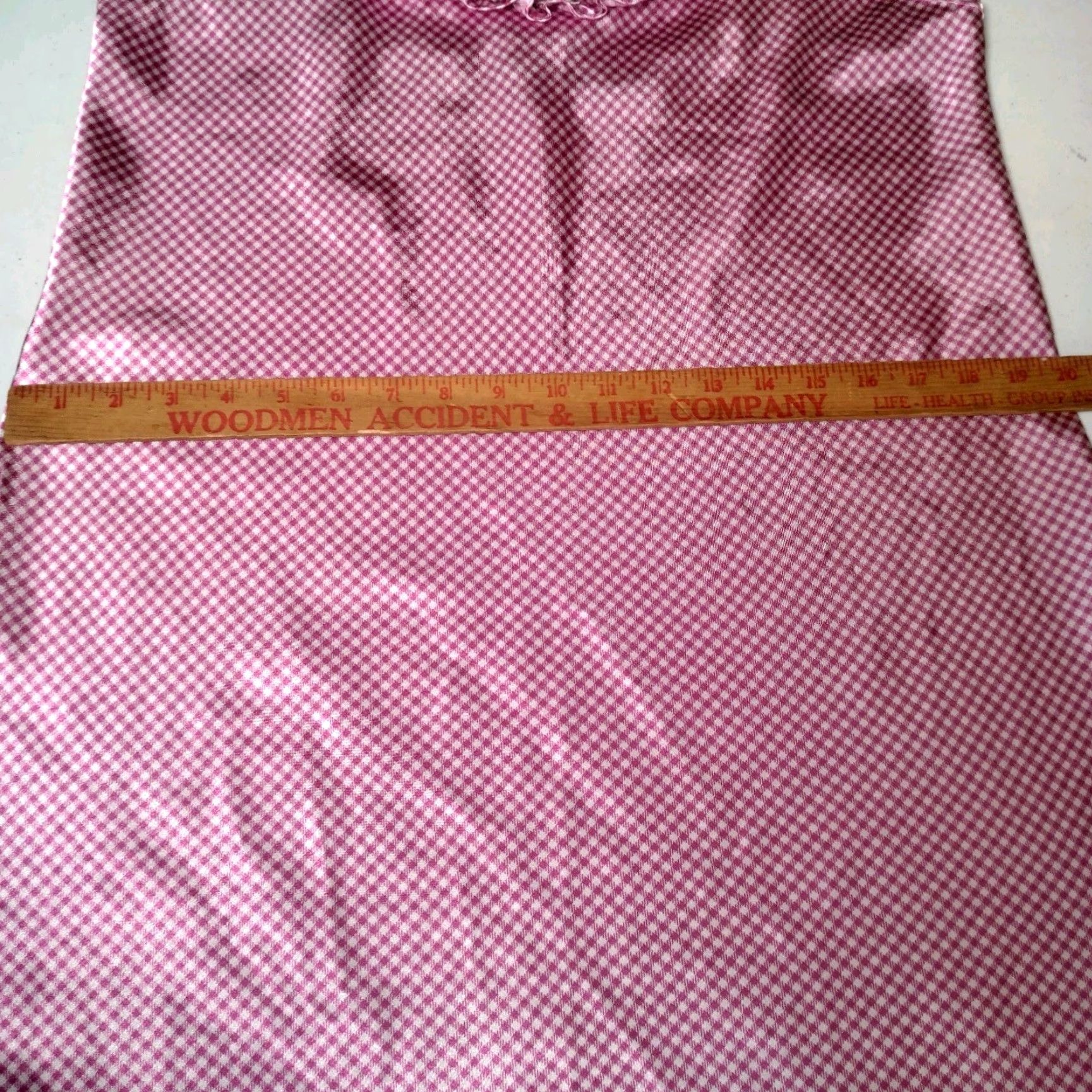 Vintage VINTAGE Jacklyn Smith Nightgown Sleeveless Large Purple White Gingham Check Plaid Satin Polyester Chemise Intimate Size ONE SIZE - 5 Thumbnail