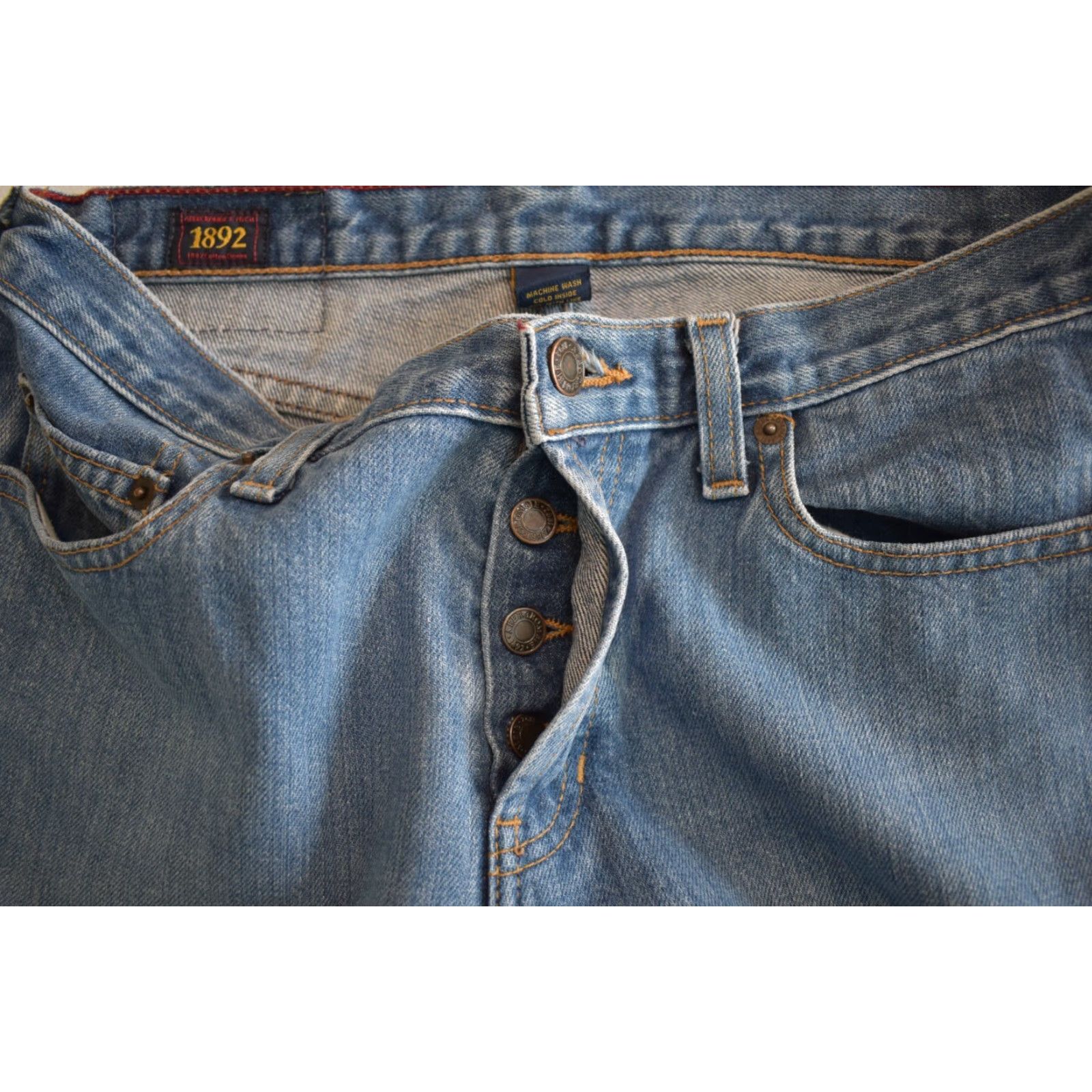 Abercrombie & Fitch Vintage Abercrombie & Fitch Button Fly Flare Jeans Womens 4 Actual 30x32 USA Size 30" / US 8 / IT 44 - 5 Thumbnail