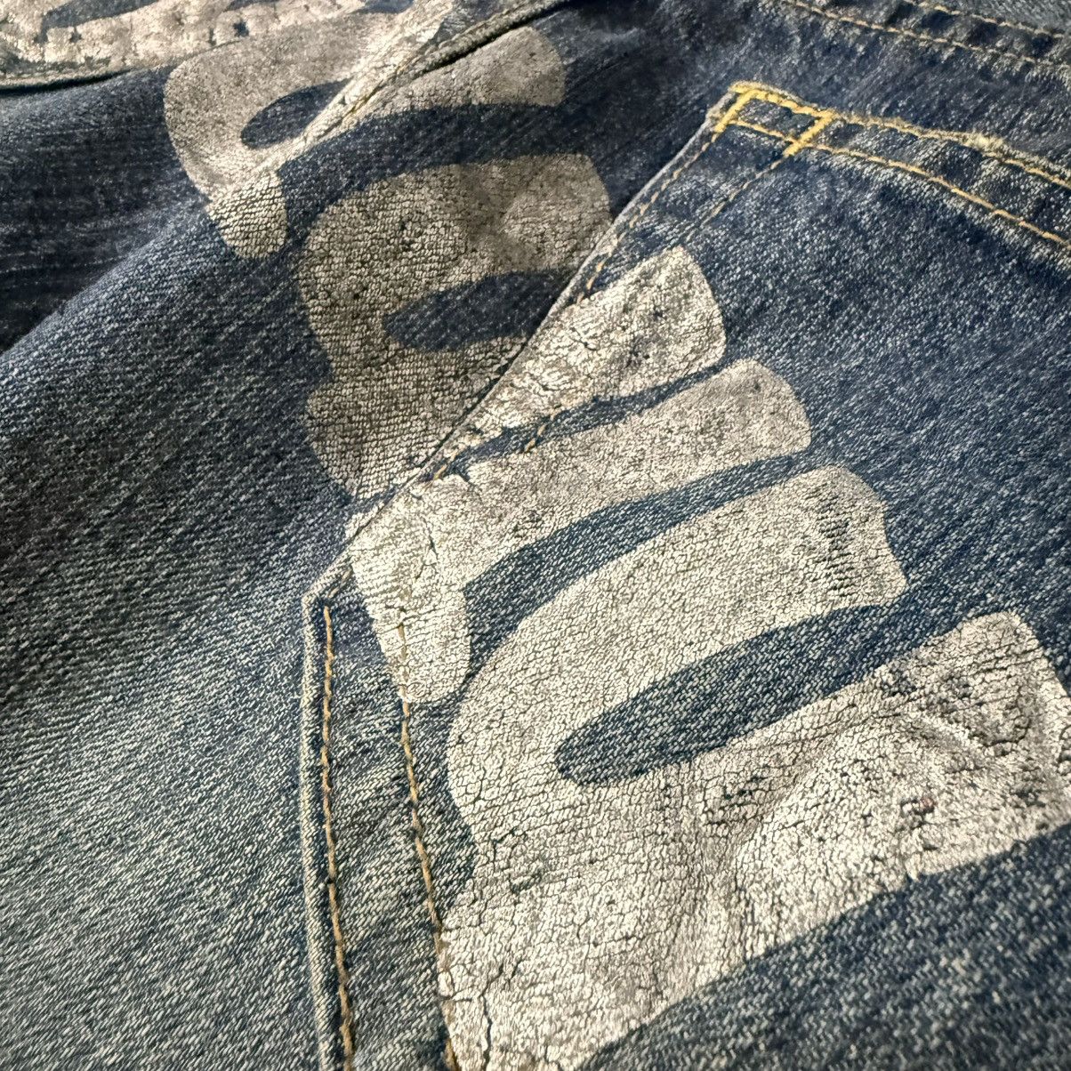 Beauty Beast 🔥🇯🇵 Japanese Distressed Co&Lu Ripped Baggy Jeans Size US 34 / EU 50 - 11 Thumbnail