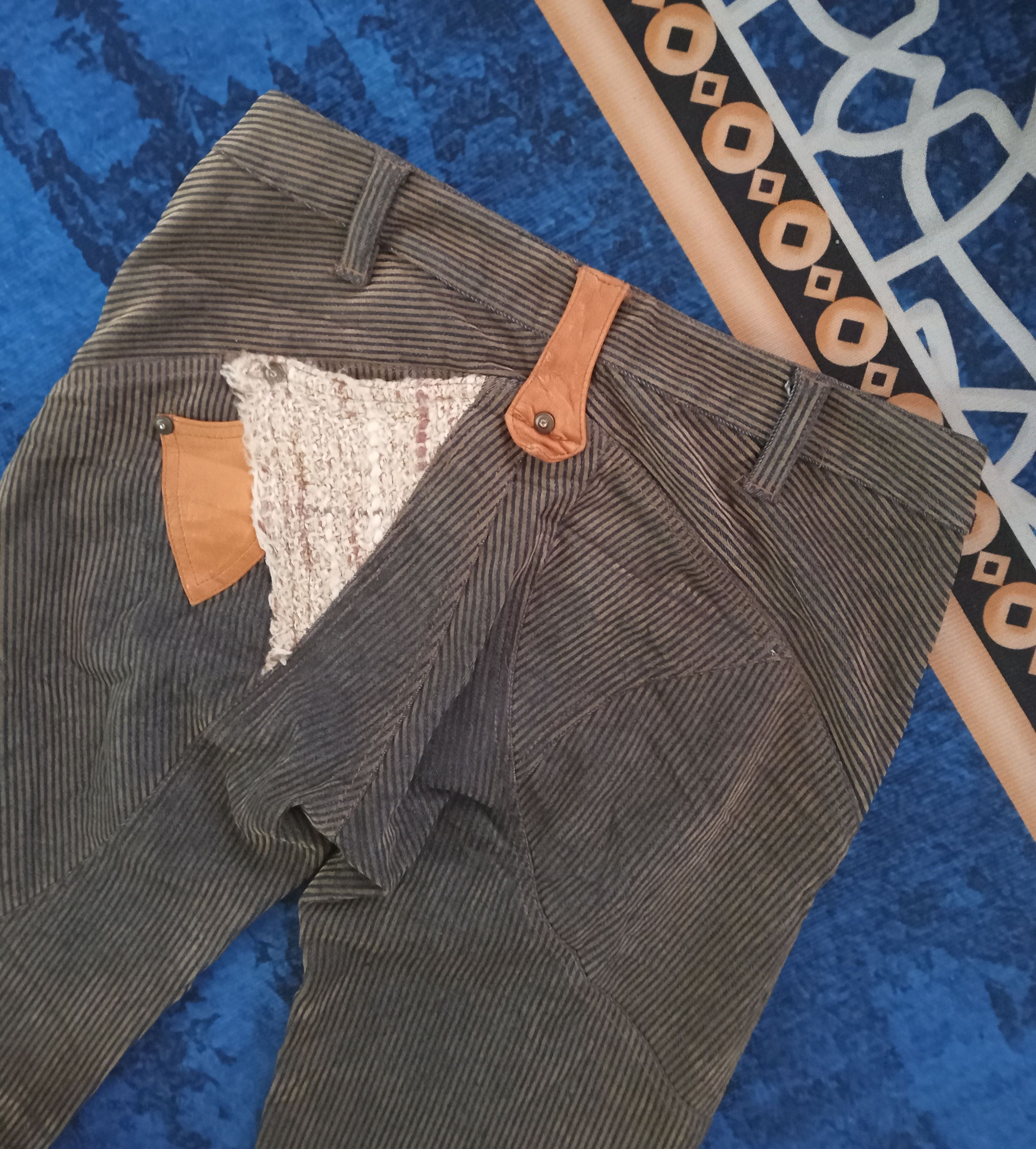 Japanese Brand Itsumi Dosaka Extremely Rare Design Flare Pants Size 29" - 7 Thumbnail