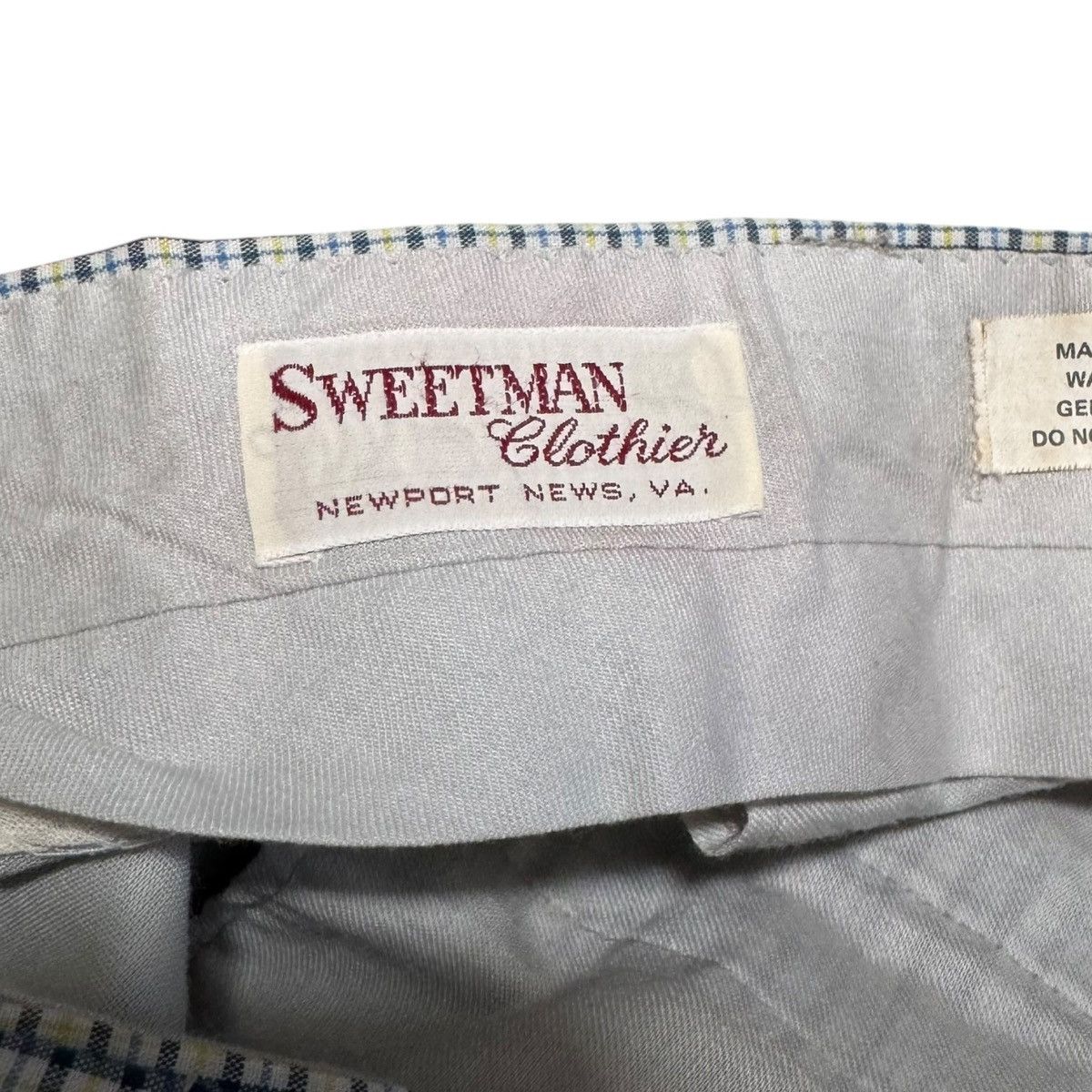 Vintage Vintage Austin Hill Sweetman Clothier Checkered Pants 33x31 Size US 33 - 5 Thumbnail