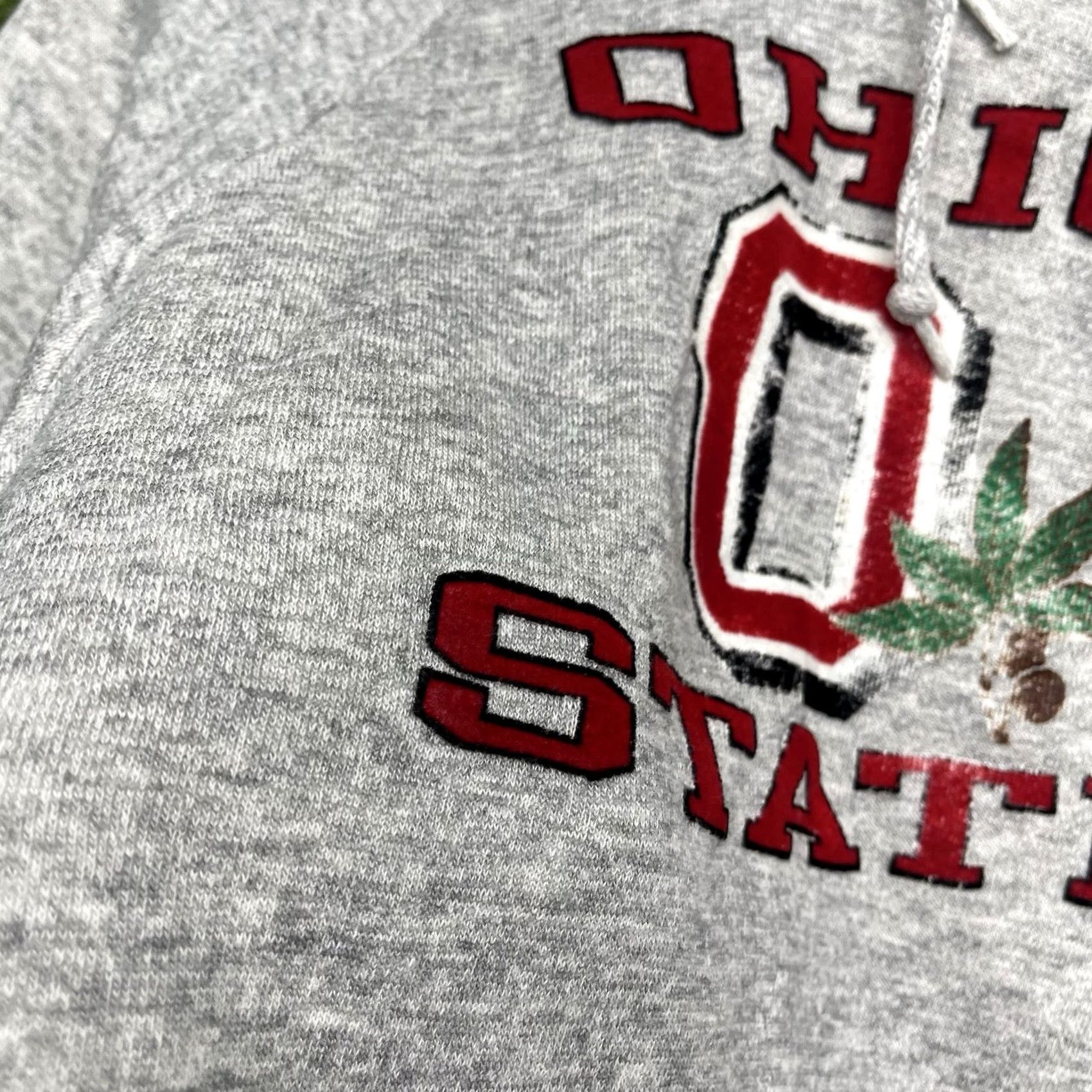 Champion VINTAGE Champion Ohio State Buckeyes Hoodie Mens M Gray 80s OSU Buckeyes Logo Fleece Pullover Hooded Size US M / EU 48-50 / 2 - 3 Thumbnail