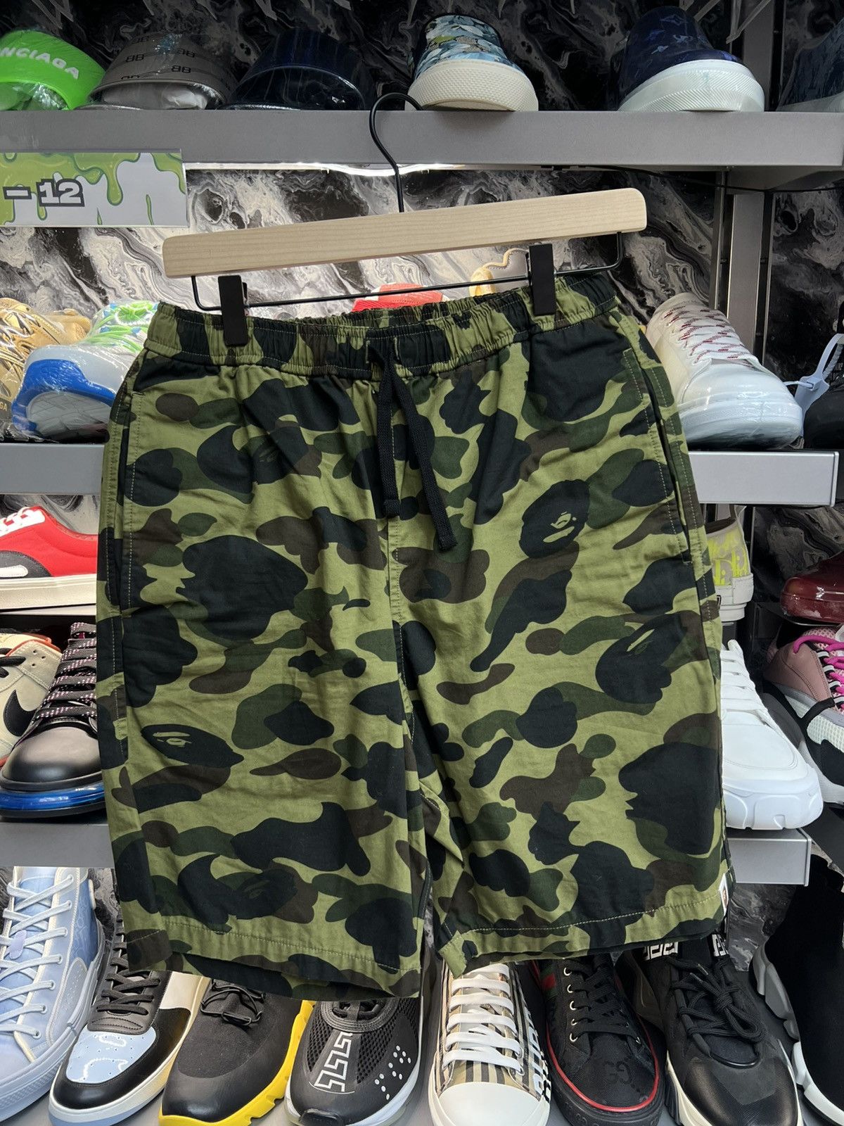 Bape Bape 1st Camo Green Shorts Size US 29 - 1 Thumbnail