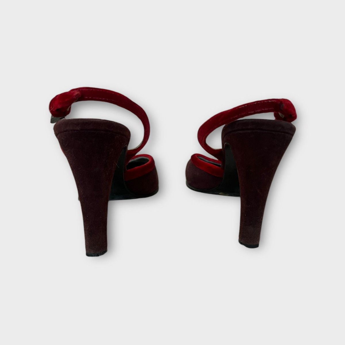 Prada Prada brown red Heels - Size 36 Size US 6 / IT 36 - 3 Thumbnail