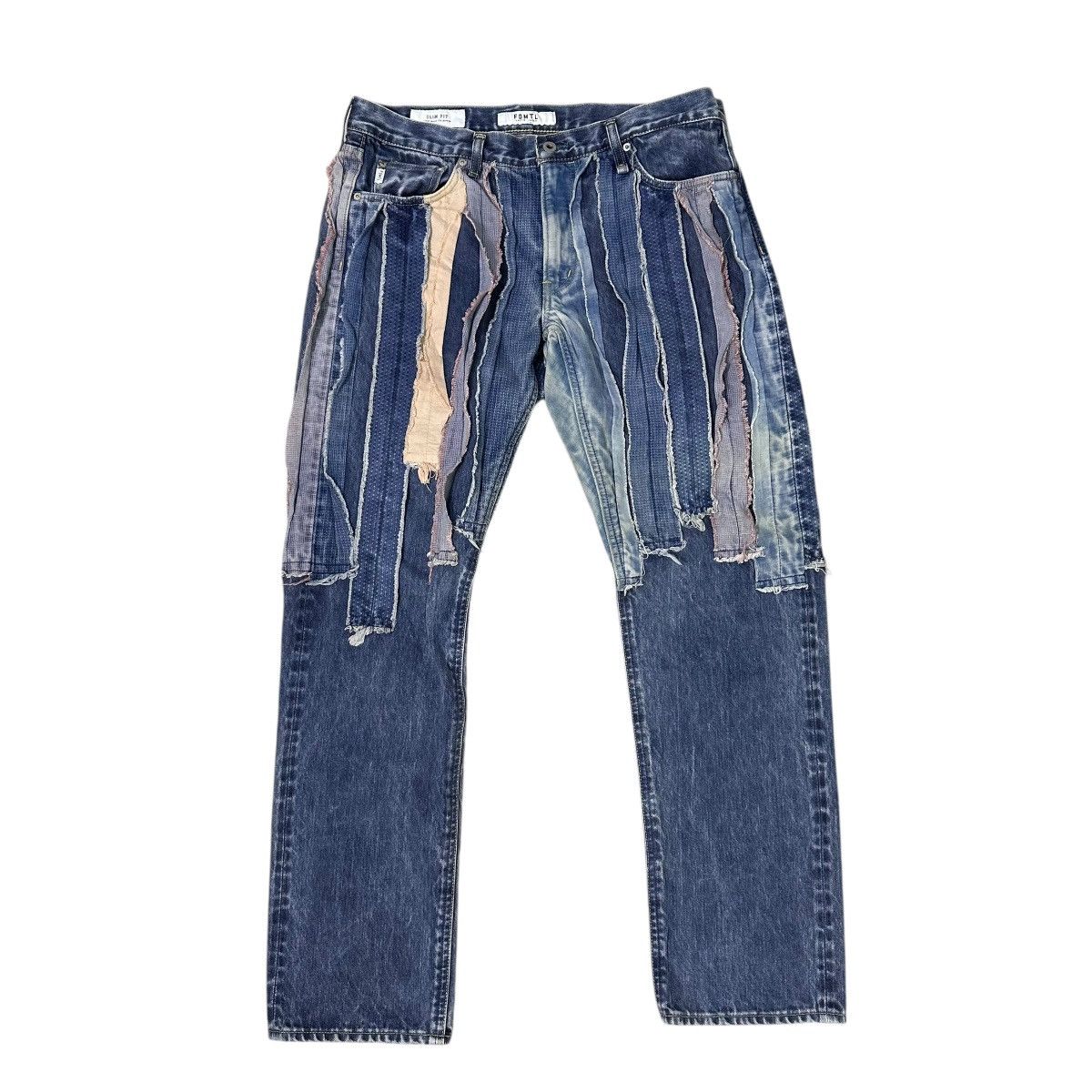 FDMTL FDMTL | Strip Patch Slimfit Selvedge Jeans Size US 35 - 1 Thumbnail
