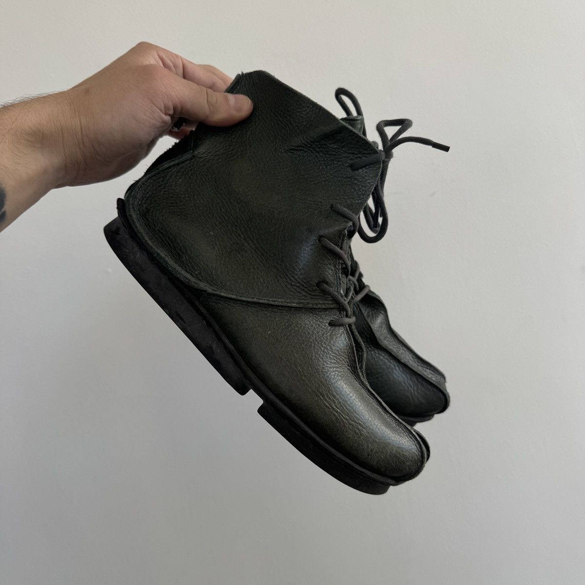Trippen 00's Trippen Goblin Core Avant Garde Leather Boots Size US 8 / IT 38 - 8 Thumbnail
