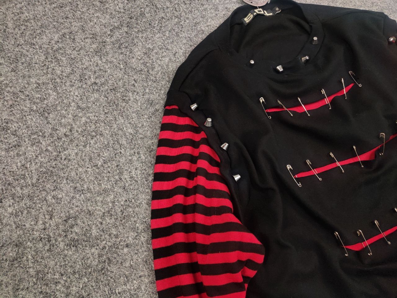 Hysteric Glamour × If Six Was Nine VTG Avant Garde Hysteric Glamour Junya Style Y2K Sweatshirt Size US XL / EU 56 / 4 - 7 Thumbnail