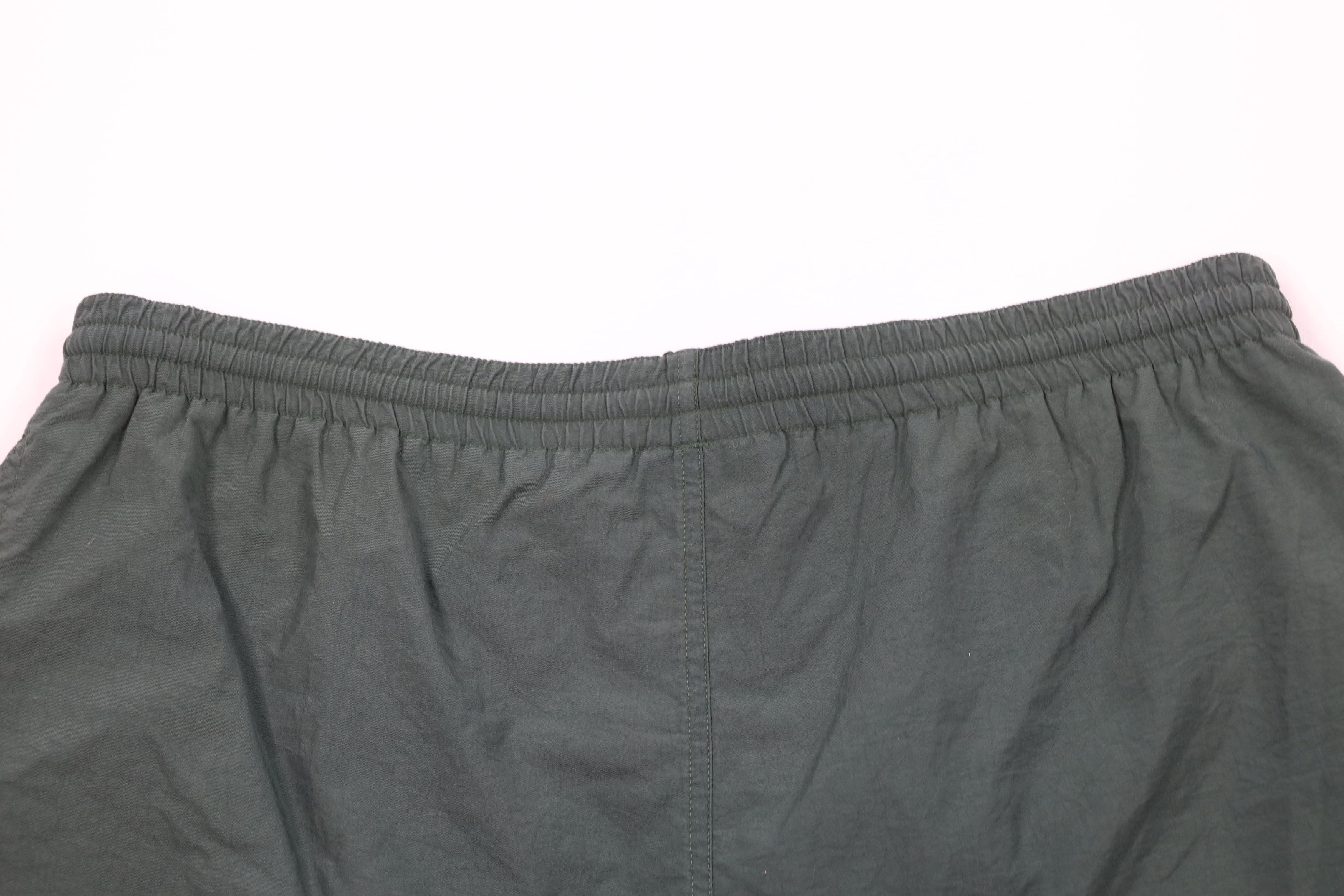 Champion × Vintage Vintage 90s Champion Spell Out Lined Shorts Baggies Green Size US 36 / EU 52 - 13 Thumbnail
