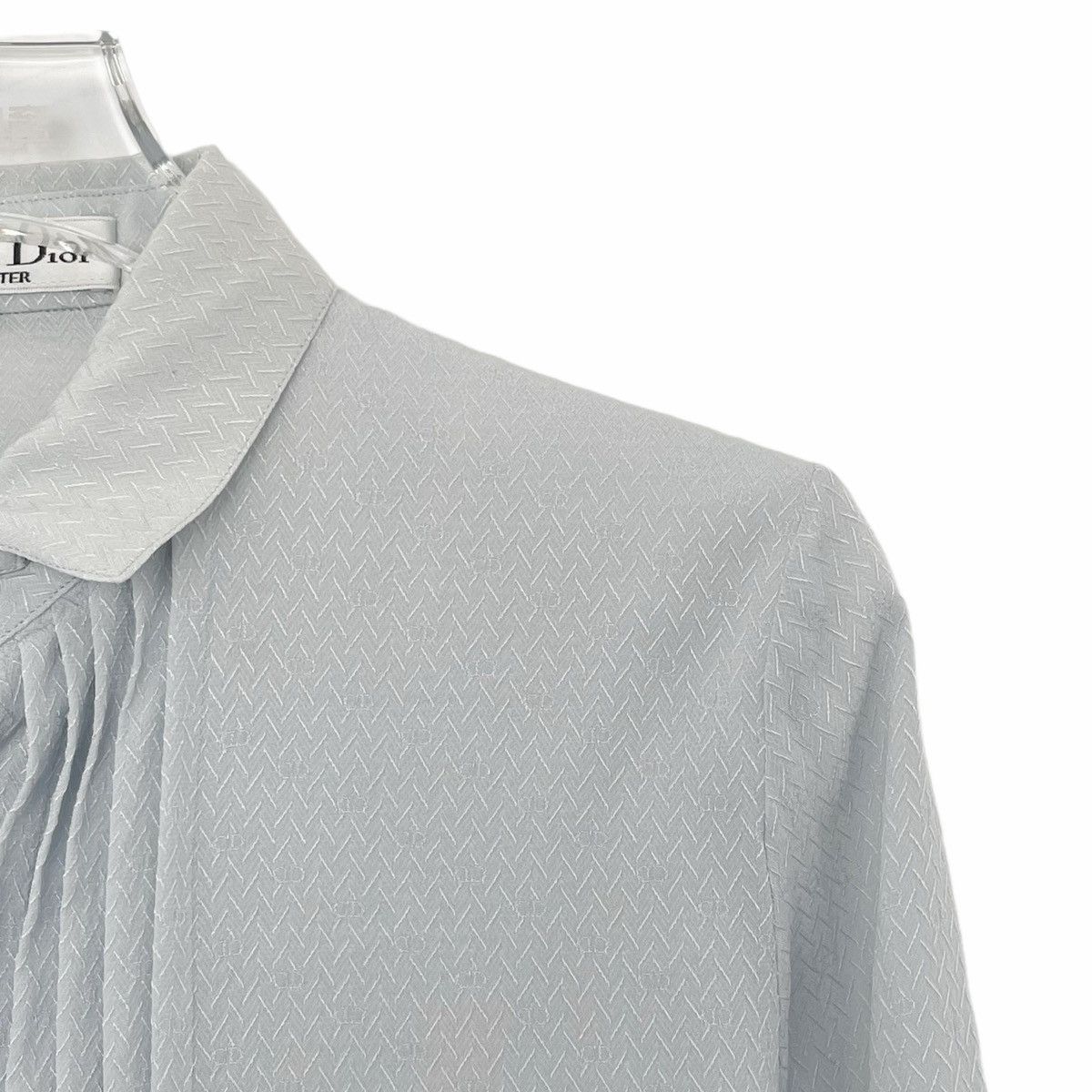 Dior Dior Blue Silk Shirt K26WX Size M / US 6-8 / IT 42-44 - 4 Thumbnail
