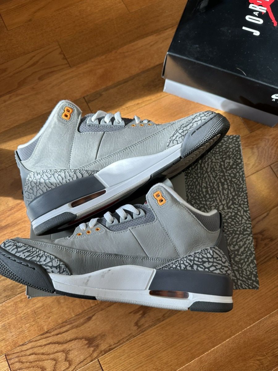 Jordan Brand × Nike Air Jordan 3 Cool Grey Size US 12 / EU 45 - 2 Thumbnail