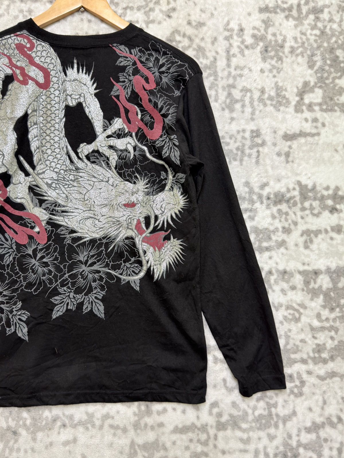 Bullet Noise Bullet Noise Dragon Wagara Y2K Long Sleeve Sukajan Tee Size US XS / EU 42 / 0 - 8 Thumbnail
