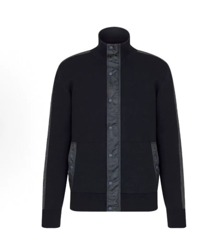 Dior Dior navy blue logo patchwork wool zip coat Size US S / EU 44-46 / 1 - 1 Thumbnail