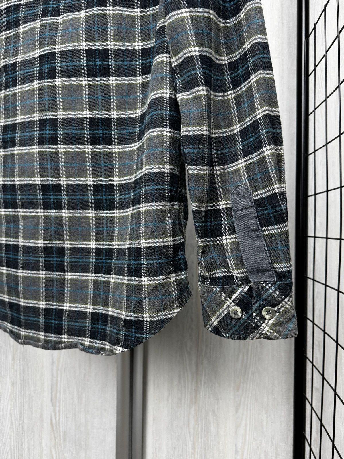 Nike Nike Flannel Shirt LS checkered Button up Black Grey Blue M Size US M / EU 48-50 / 2 - 8 Thumbnail